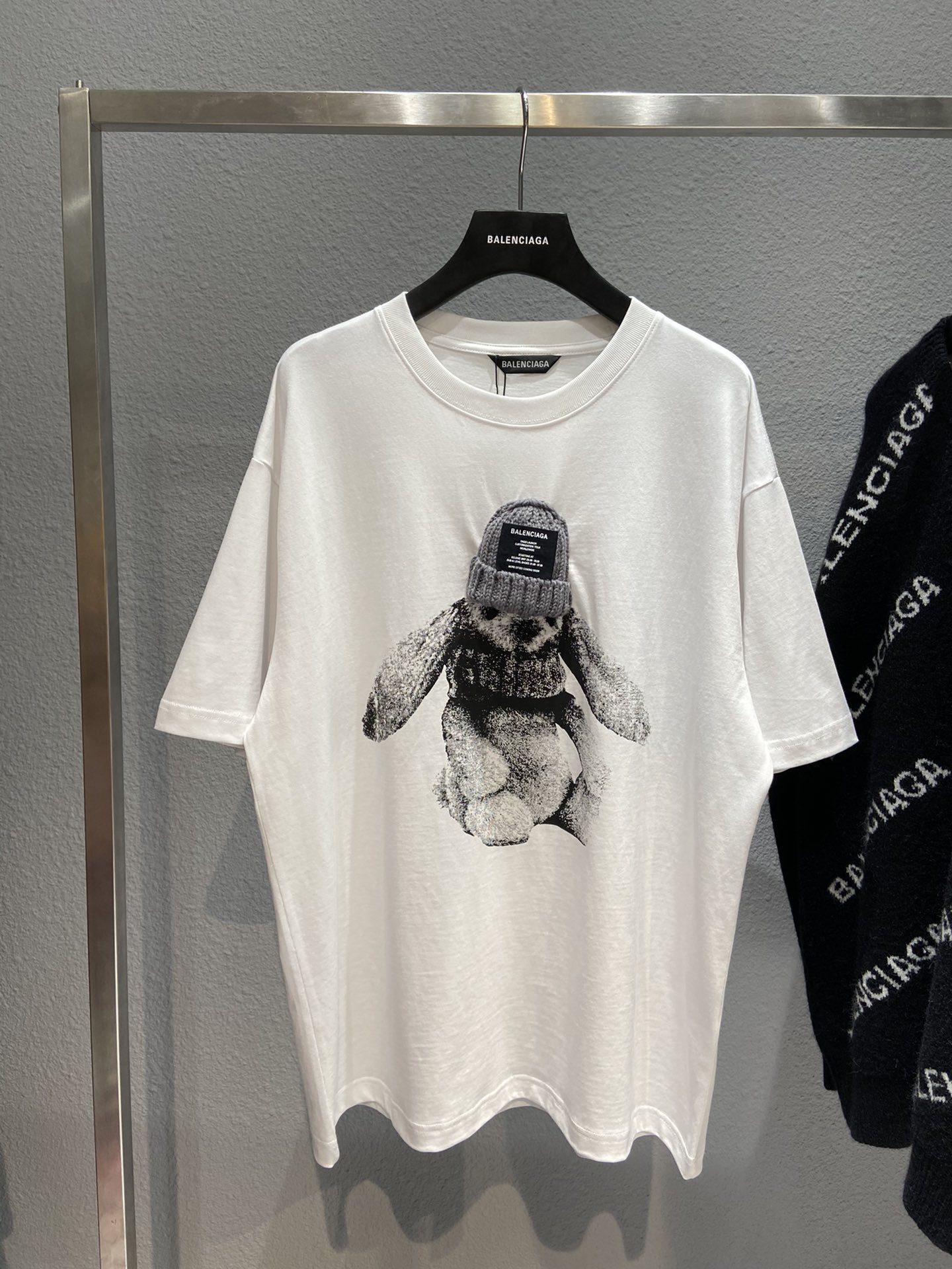 Balenciaga T-Shirt Printed in White