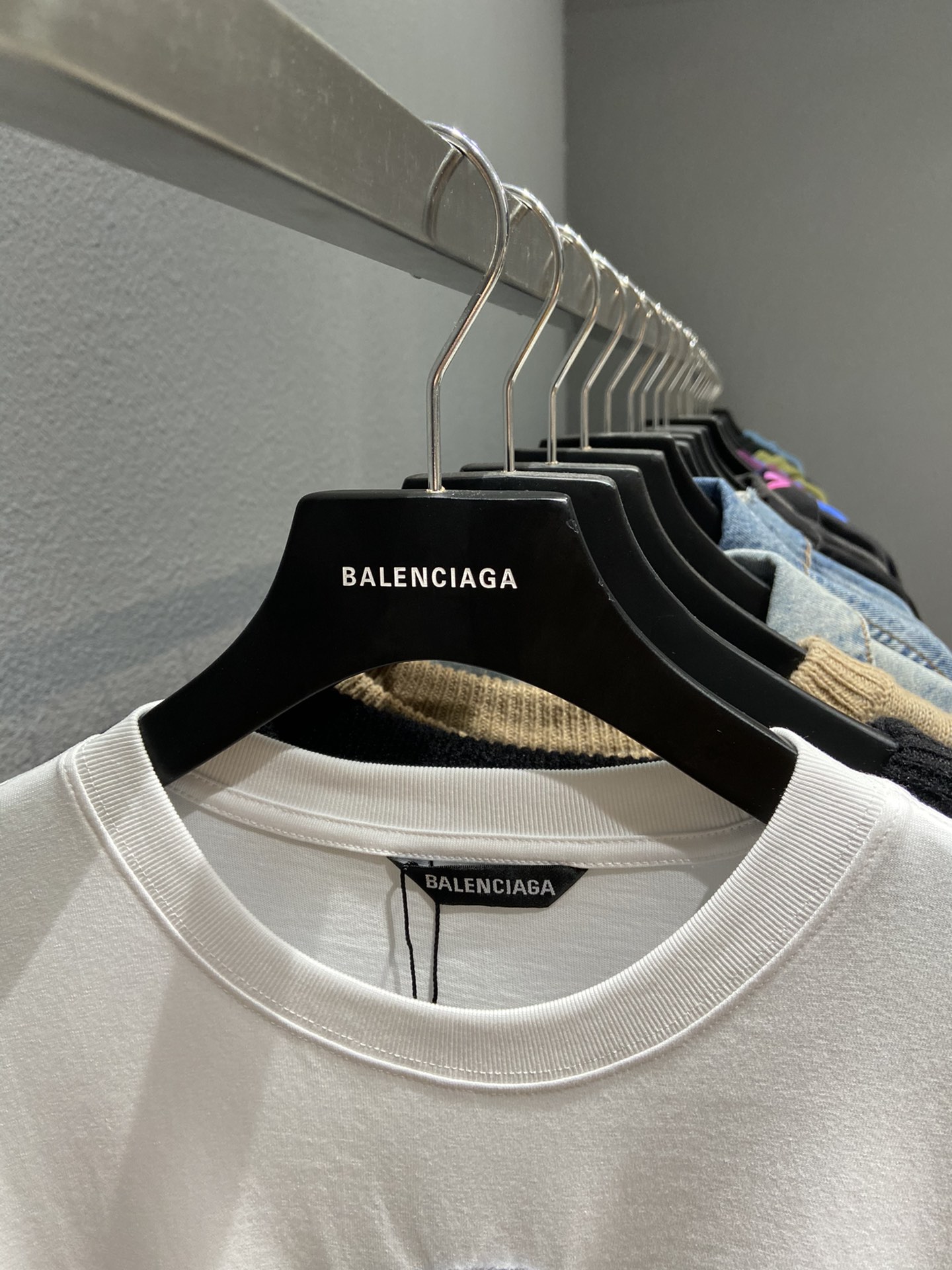 Balenciaga T-Shirt Printed in White