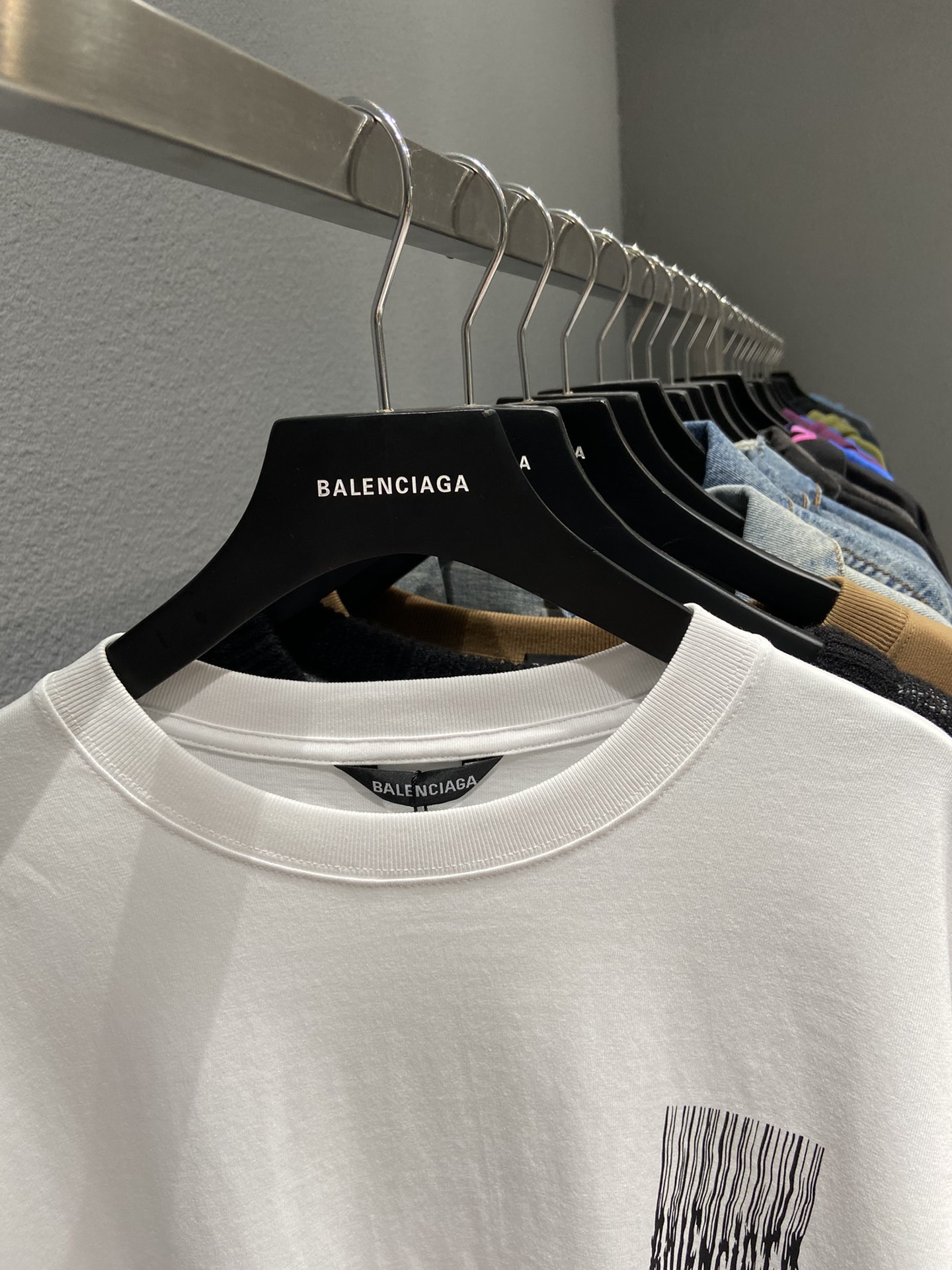 Balenciaga T-Shirt Printed in White