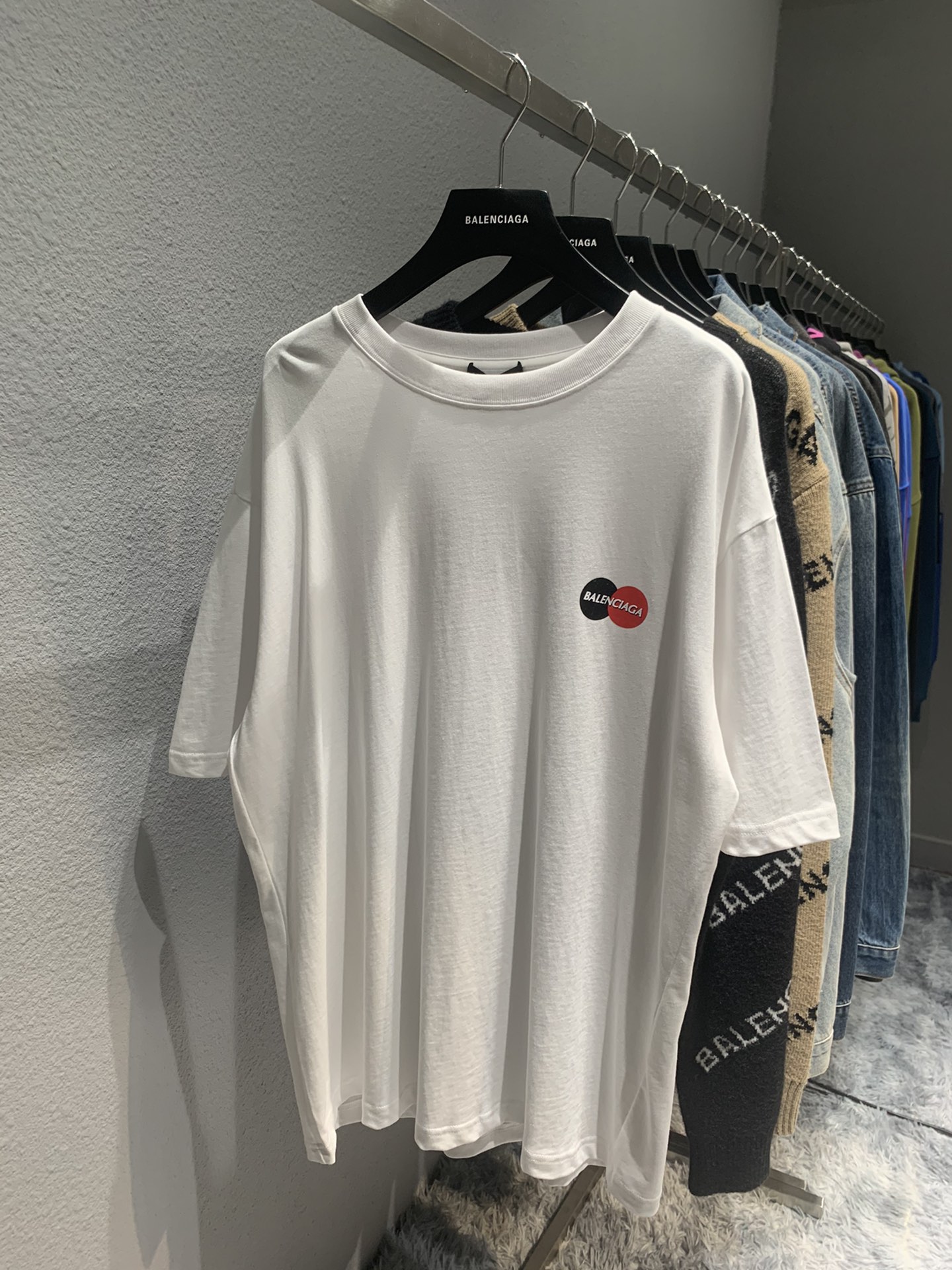 Balenciaga T-Shirt Printed in White