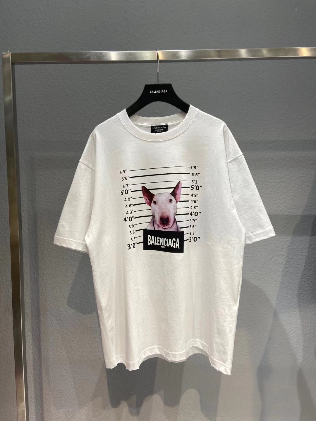 Balenciaga T-Shirt Printed in White