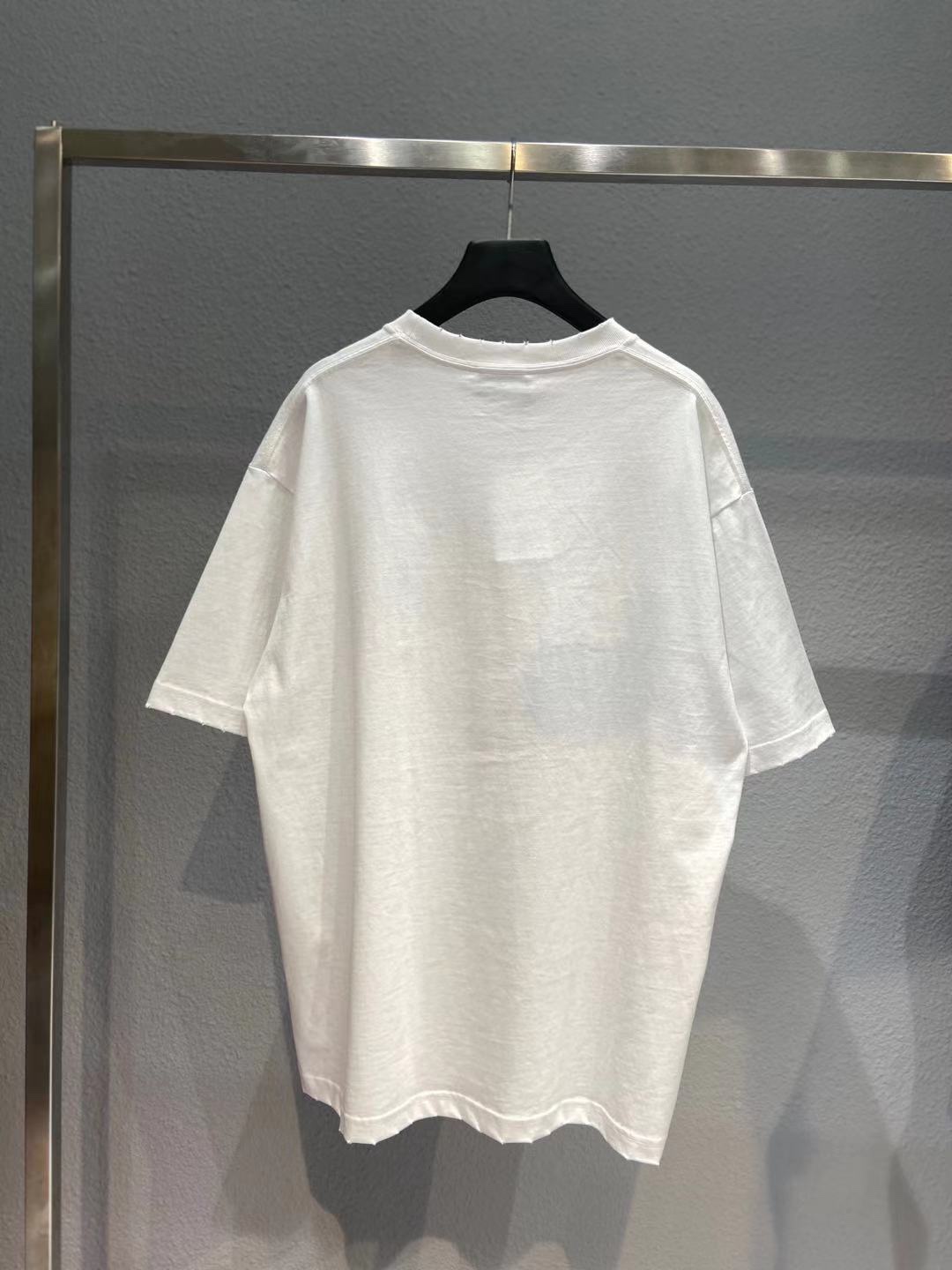 Balenciaga T-Shirt Printed in White