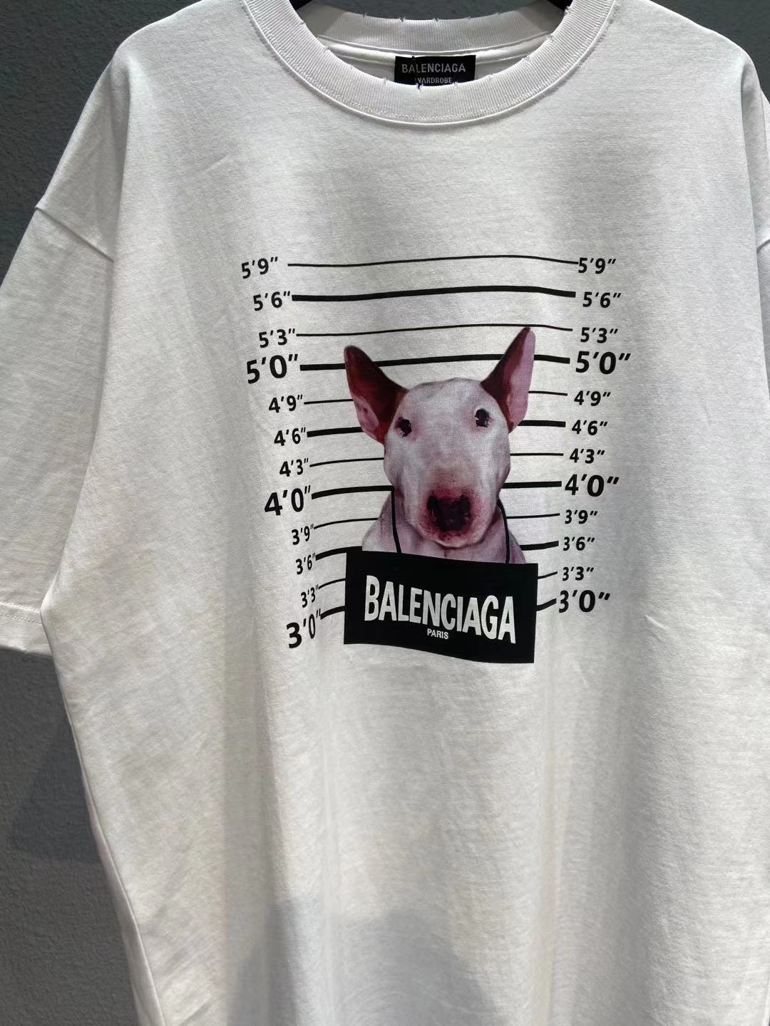 Balenciaga T-Shirt Printed in White