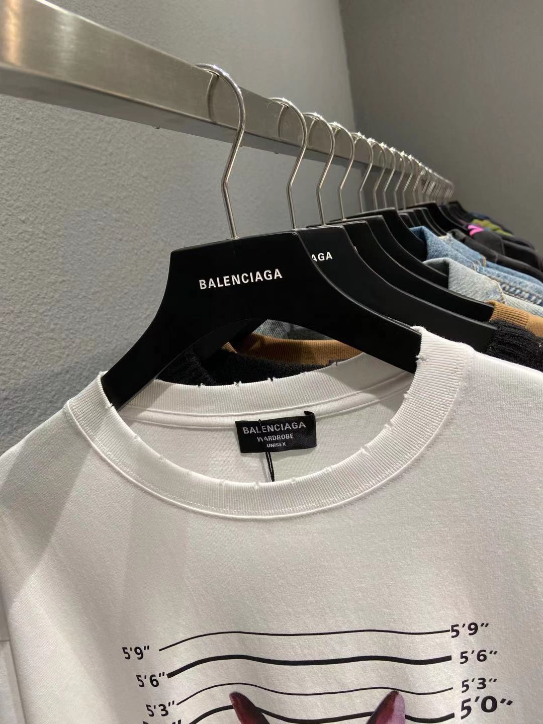 Balenciaga T-Shirt Printed in White