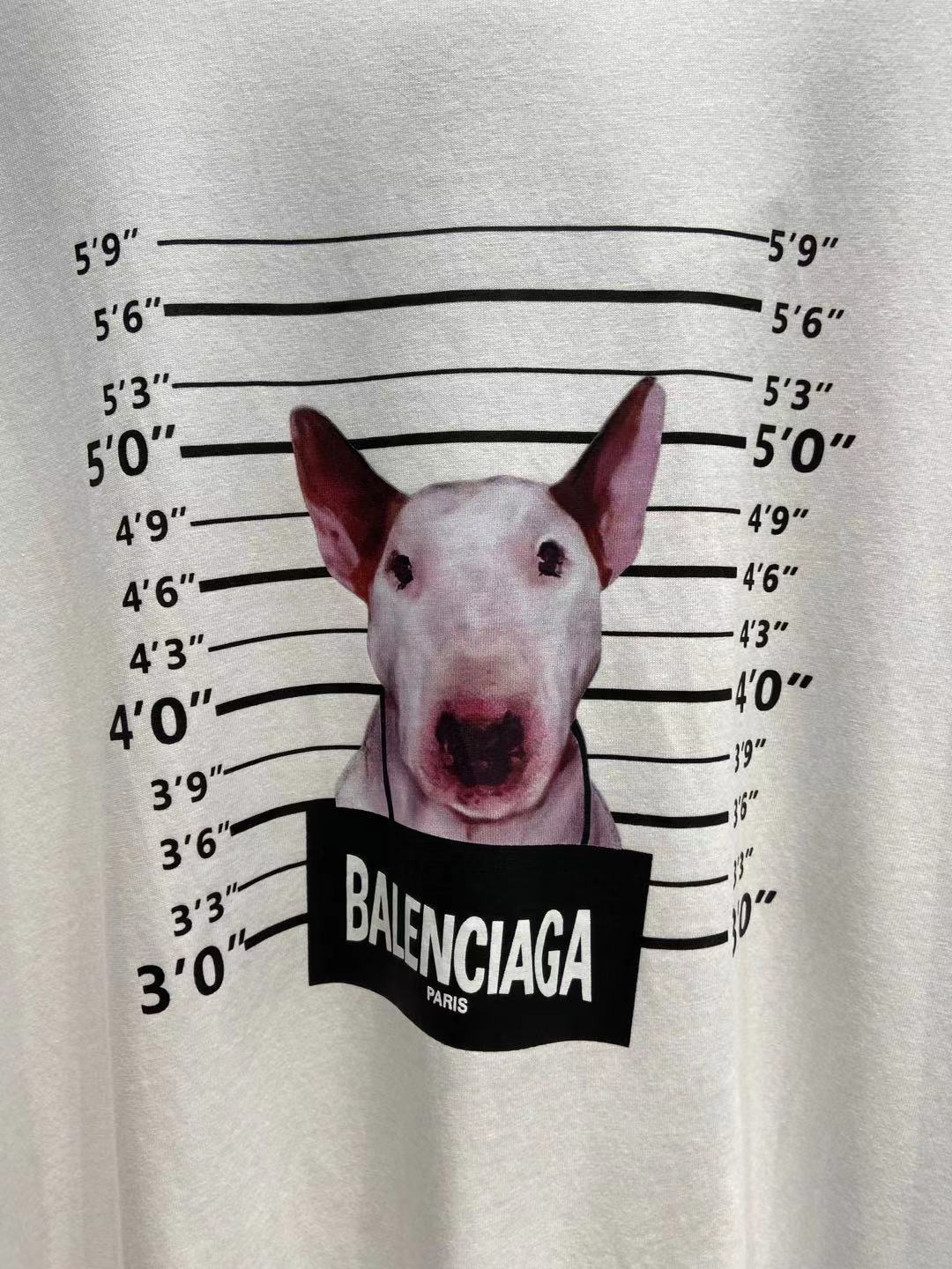 Balenciaga T-Shirt Printed in White