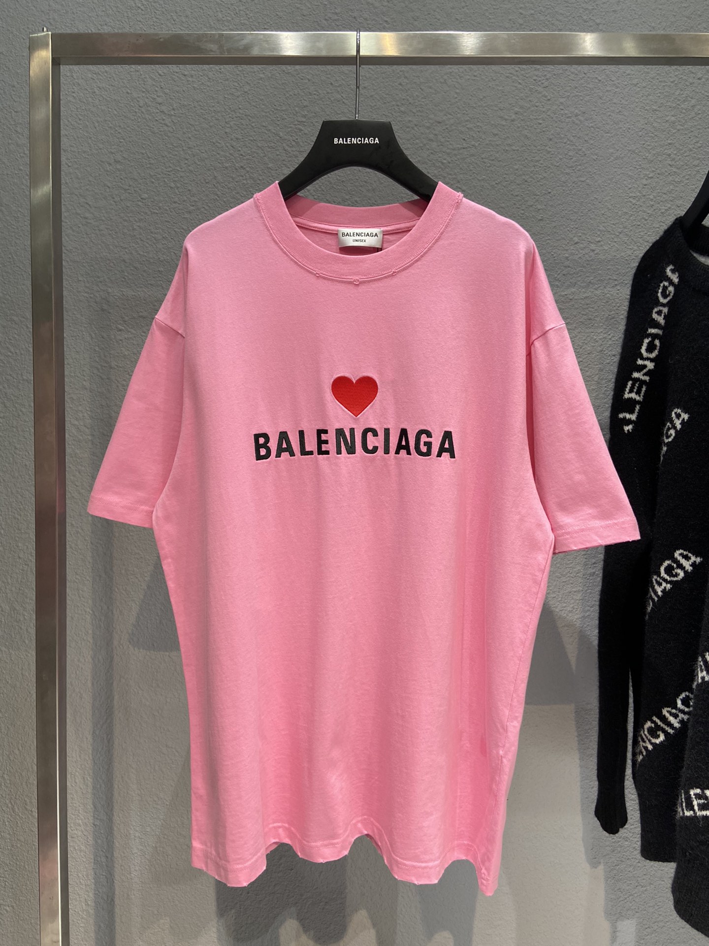 Balenciaga T-Shirt Printed in Pink