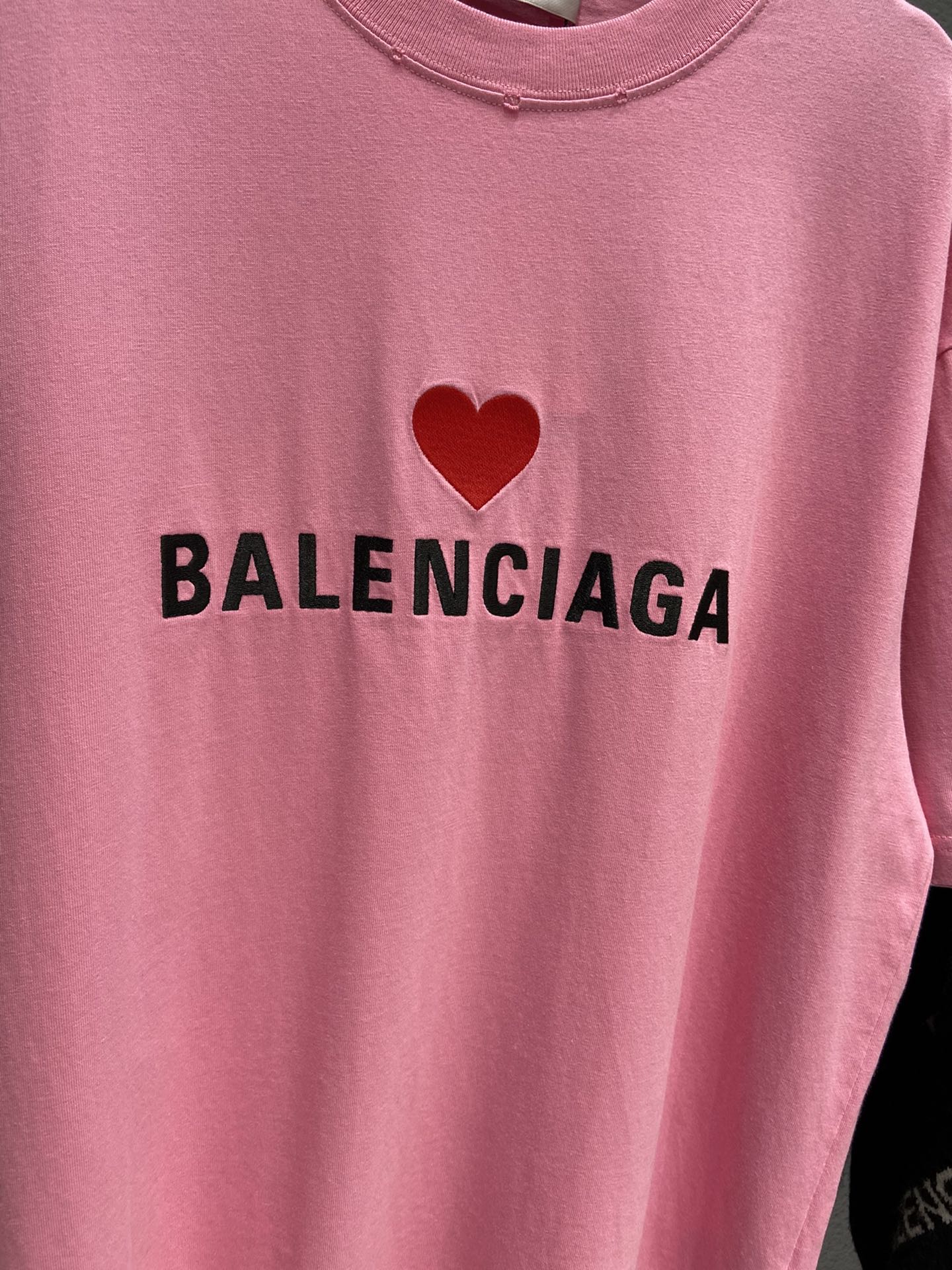 Balenciaga T-Shirt Printed in Pink