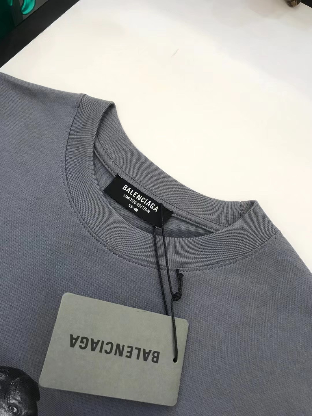 Balenciaga T-Shirt Printed in Gray