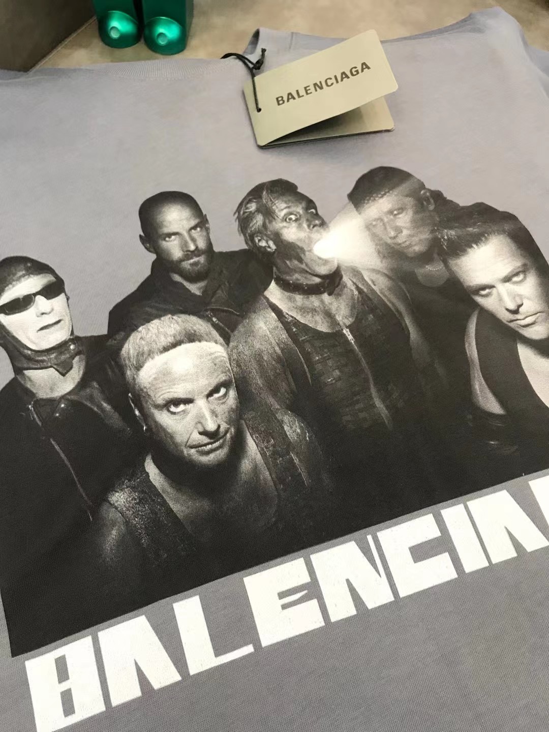 Balenciaga T-Shirt Printed in Gray