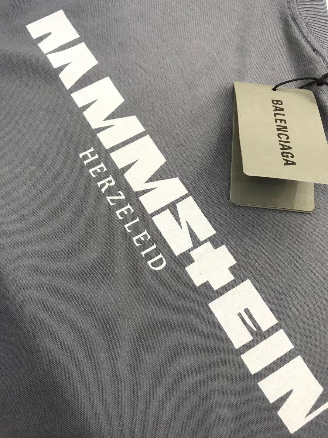 Balenciaga T-Shirt Printed in Gray