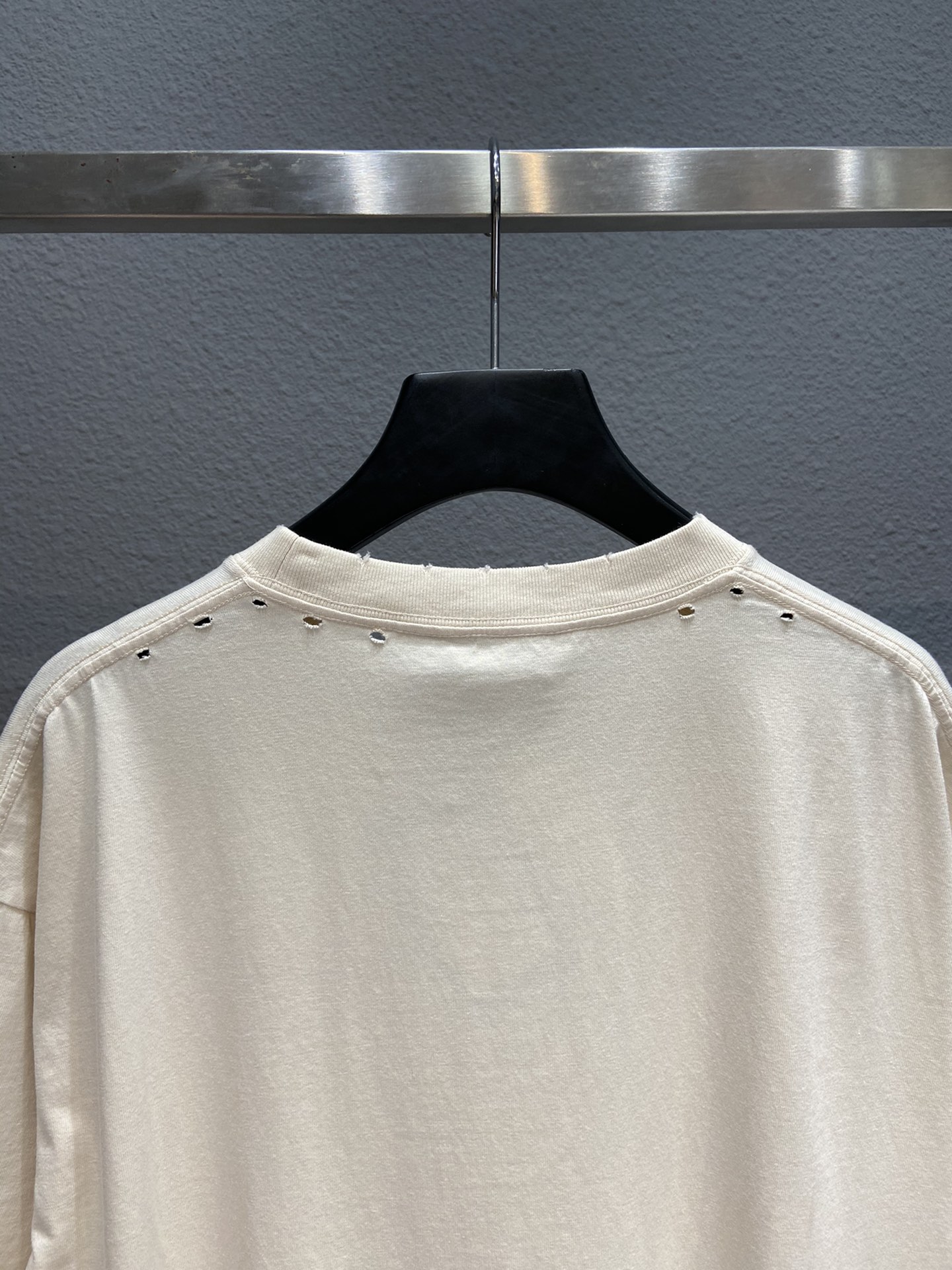 Balenciaga T-Shirt Printed in Cream