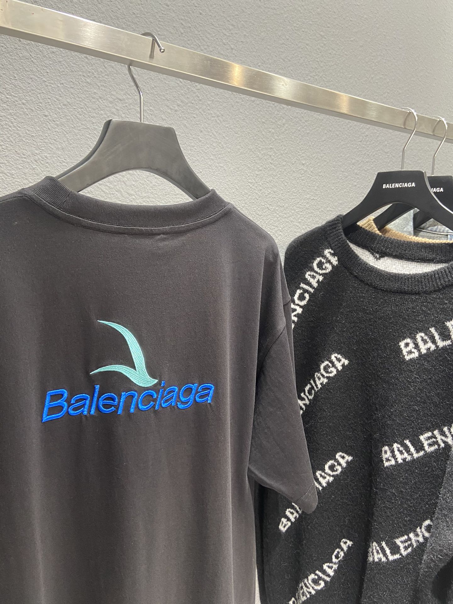Balenciaga T-Shirt Printed in Black