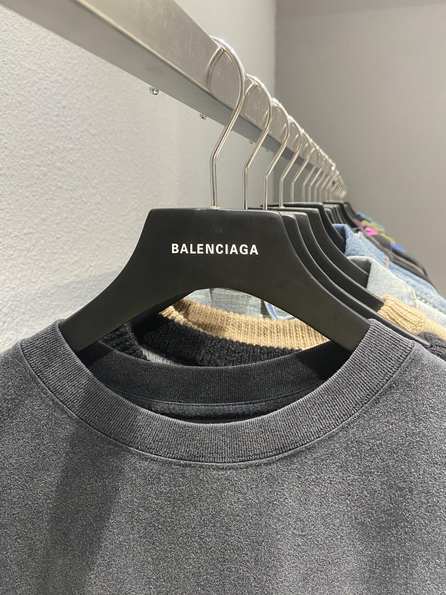 Balenciaga T-Shirt Printed in Black