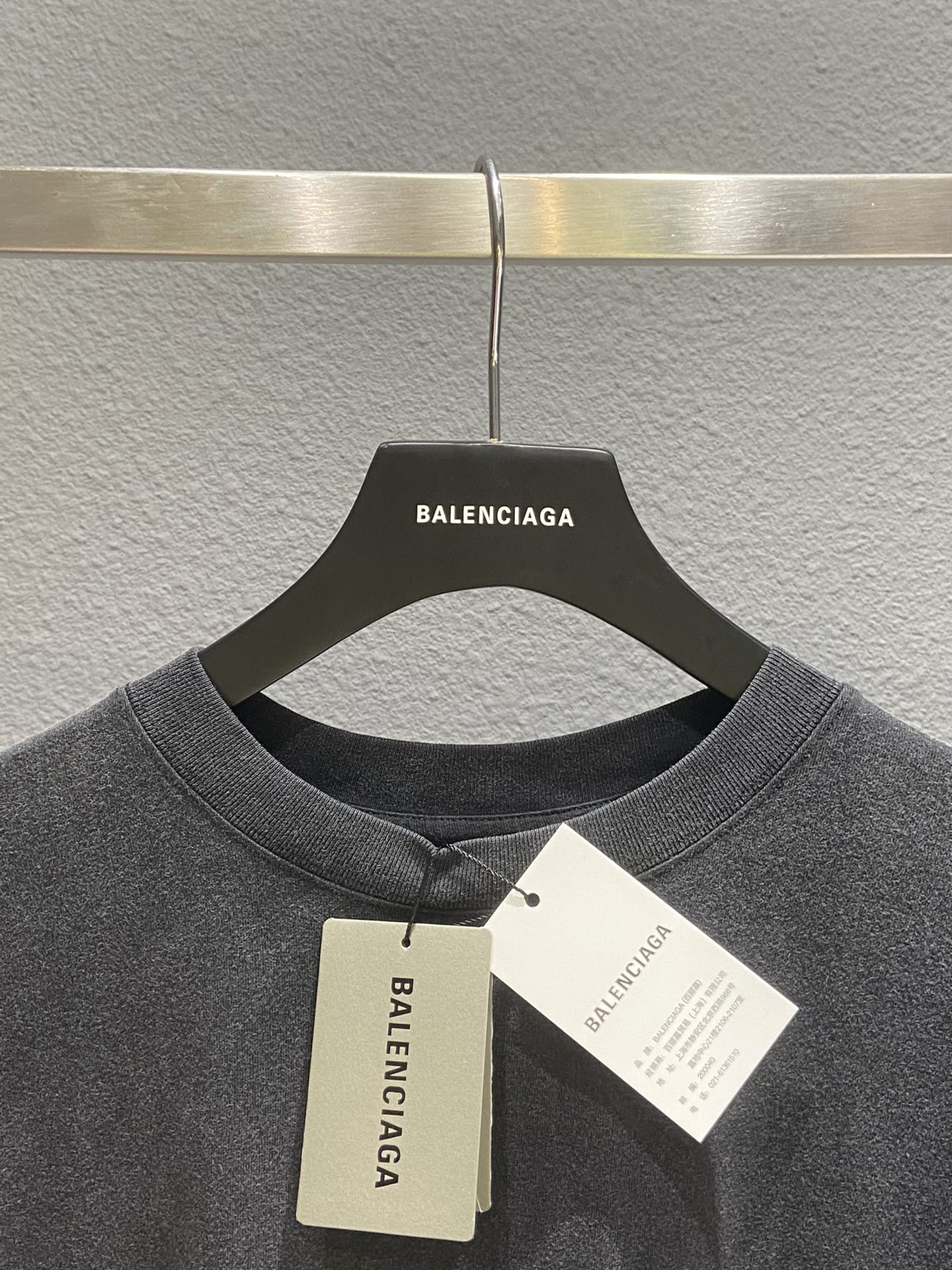 Balenciaga T-Shirt Printed in Black