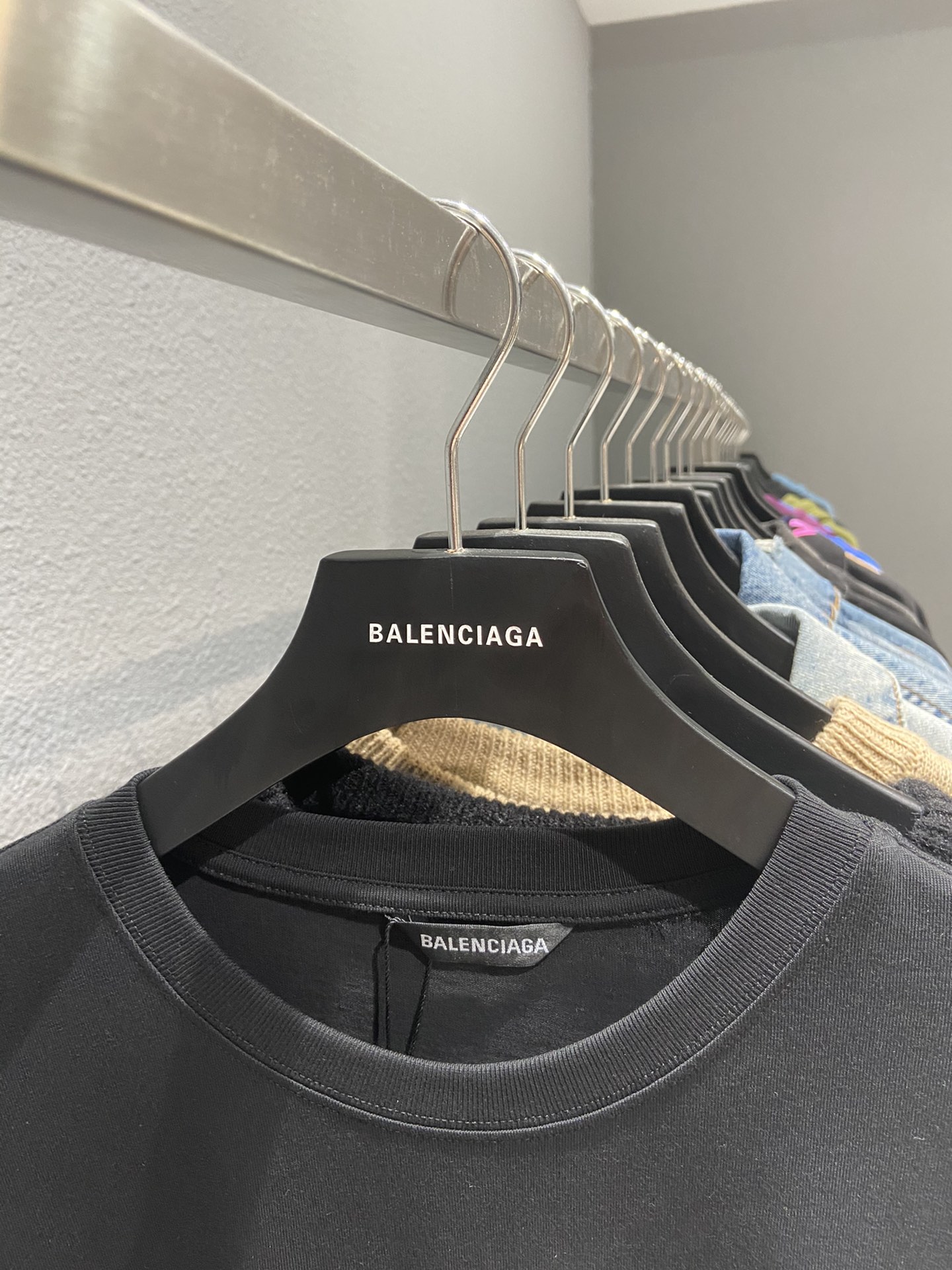 Balenciaga T-Shirt Printed in Black