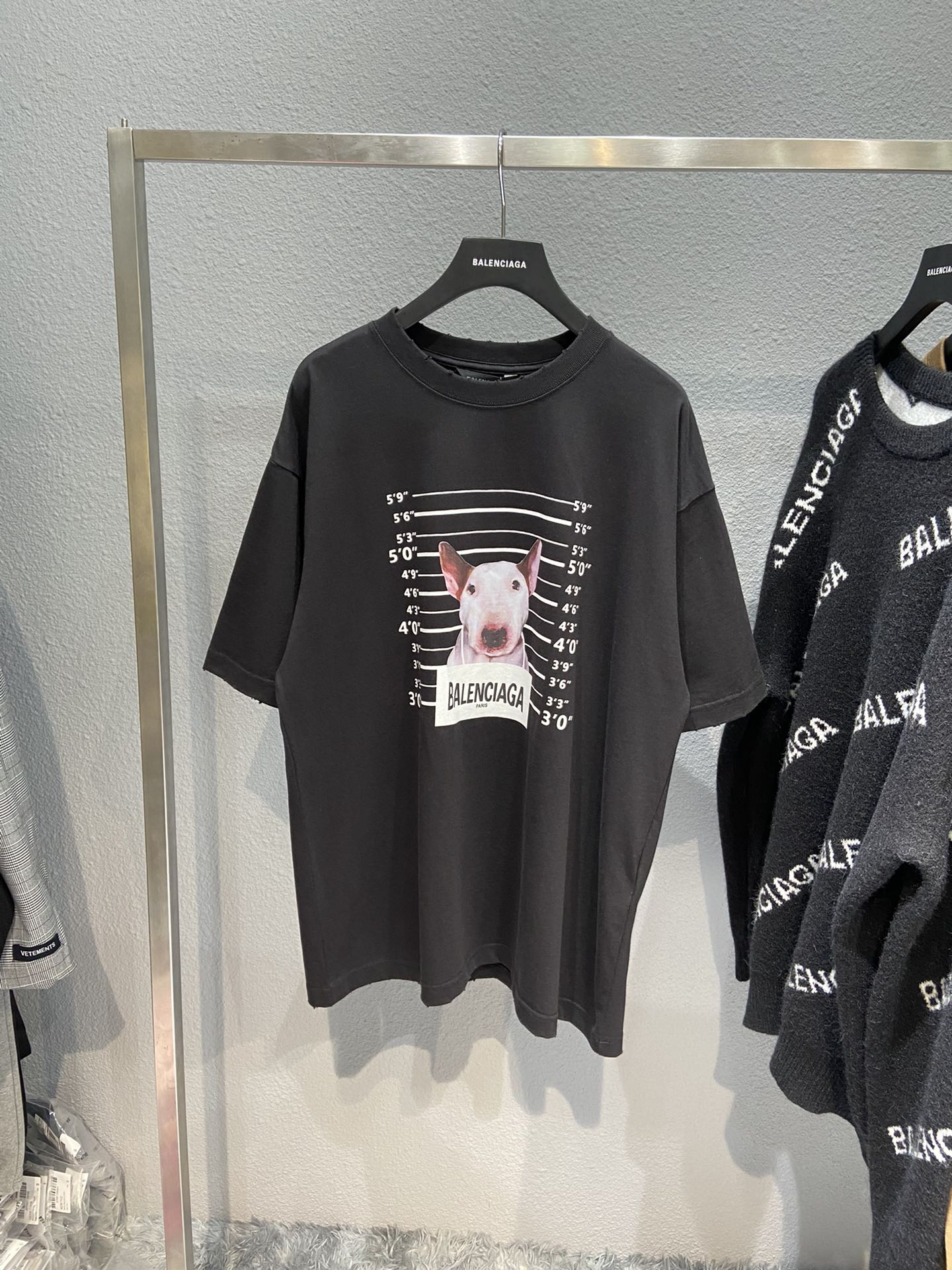 Balenciaga T-Shirt Printed in Black