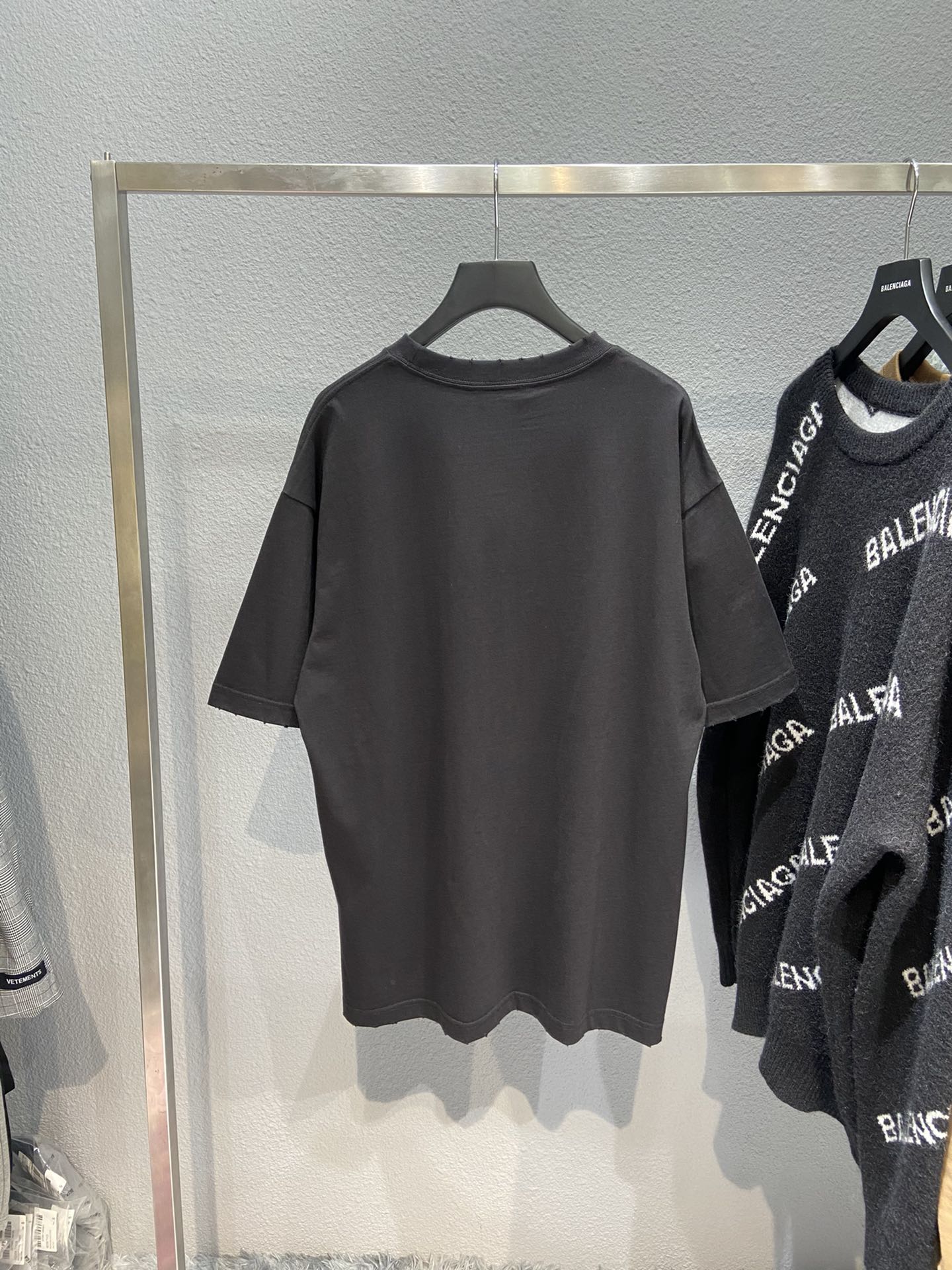 Balenciaga T-Shirt Printed in Black