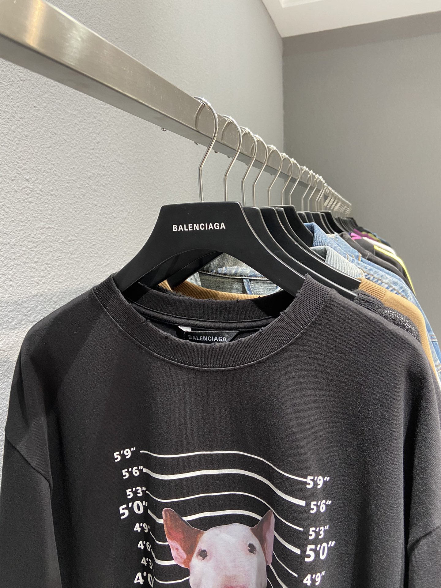 Balenciaga T-Shirt Printed in Black