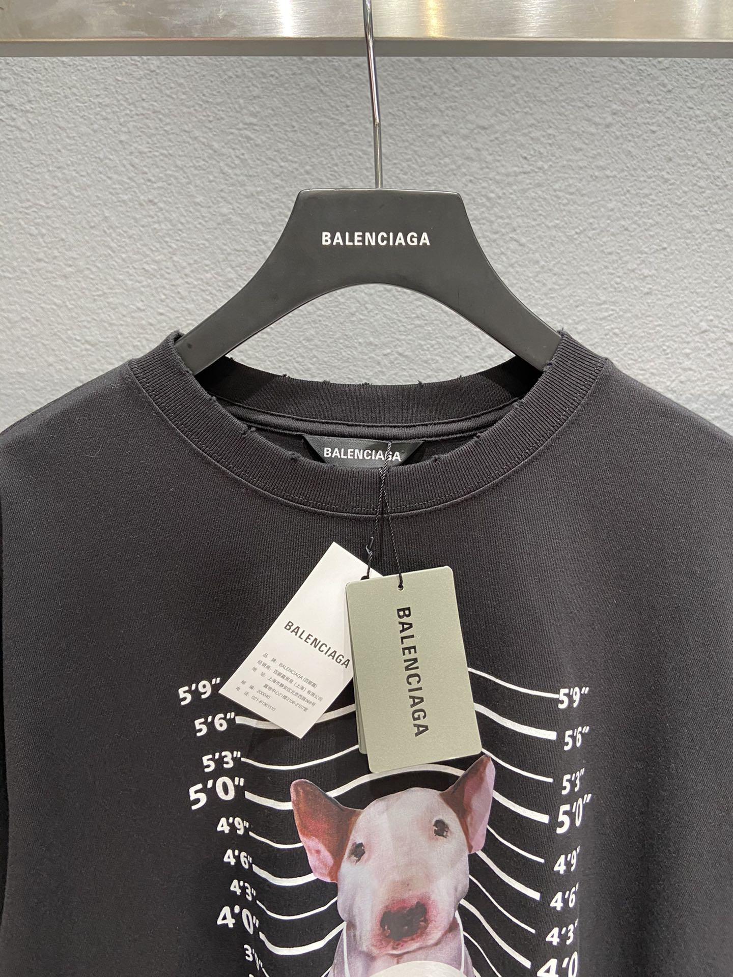 Balenciaga T-Shirt Printed in Black