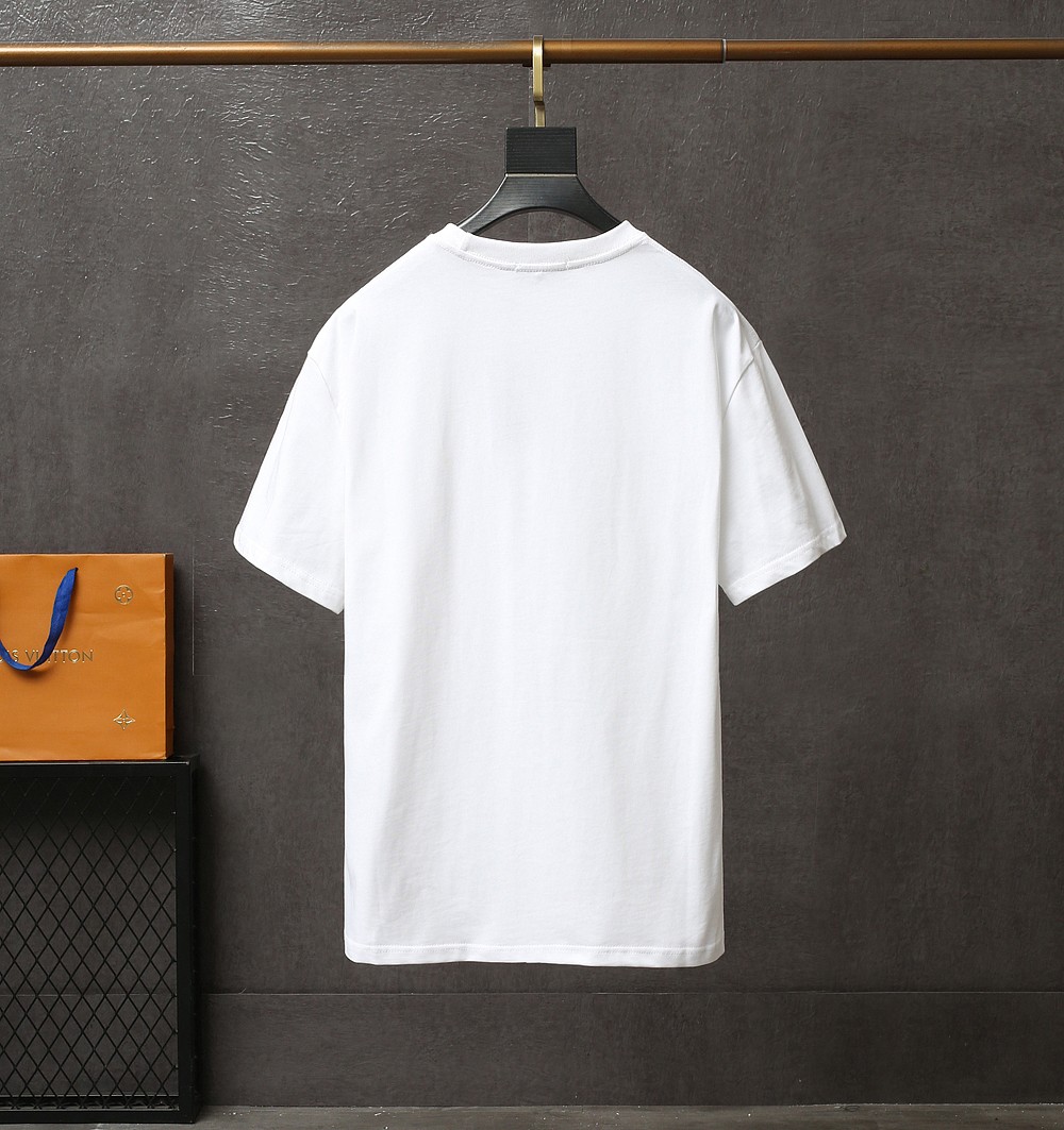 Balenciaga T-Shirt Paris Chest in White