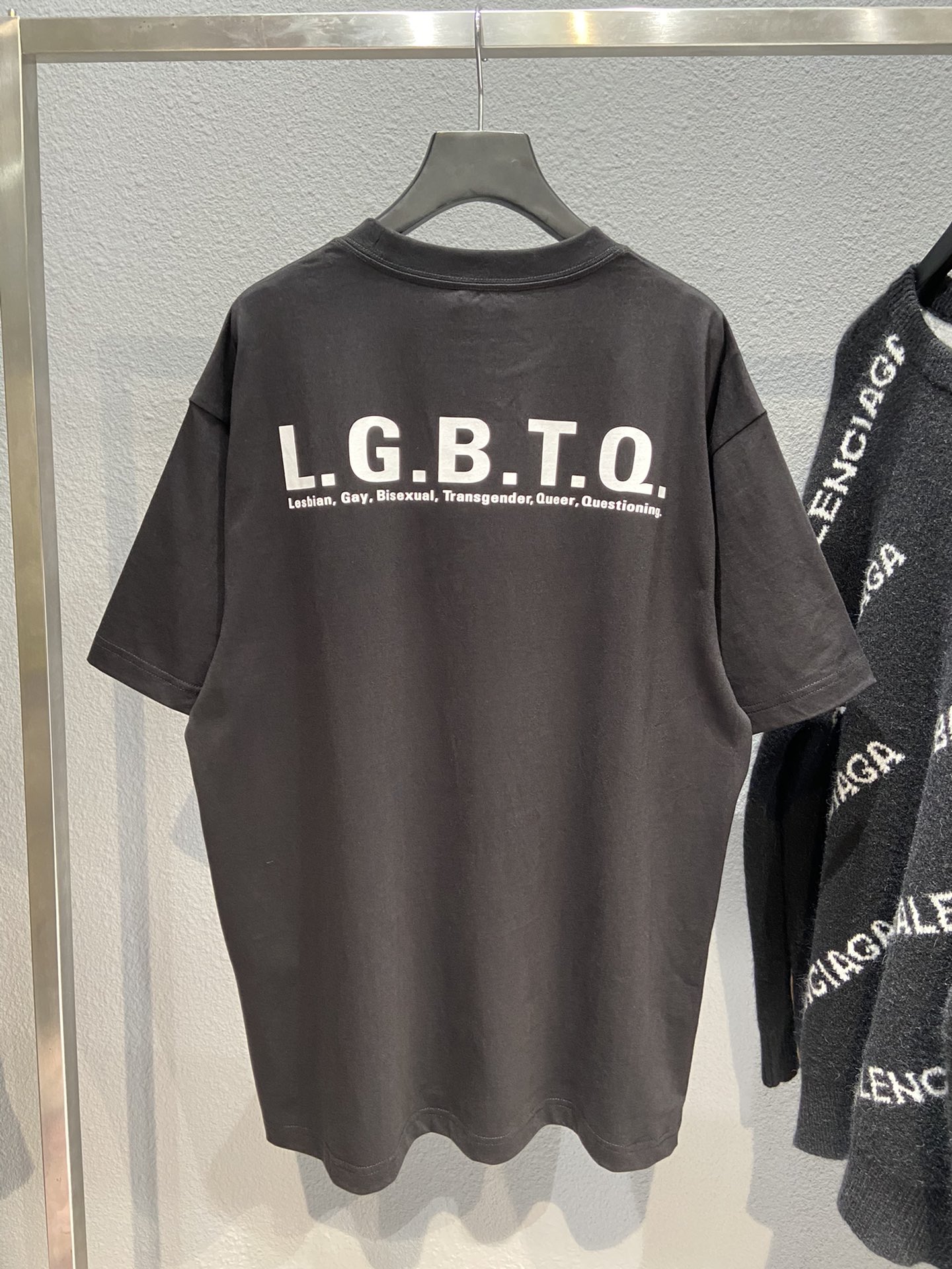Balenciaga T-Shirt LGBTQ Boxy in White