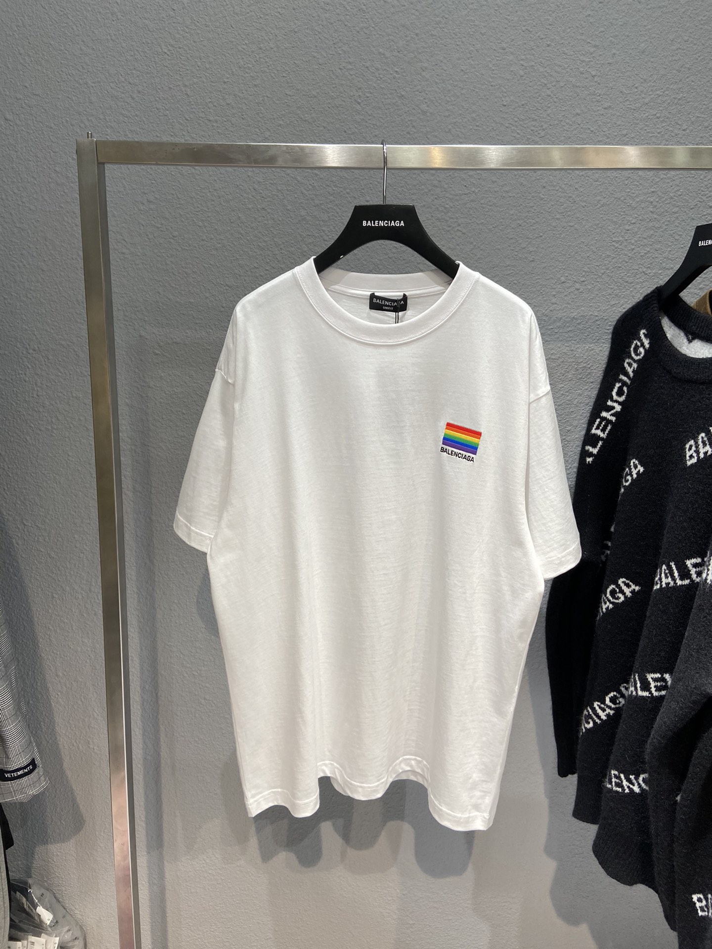 Balenciaga T-Shirt LGBTQ Boxy in White