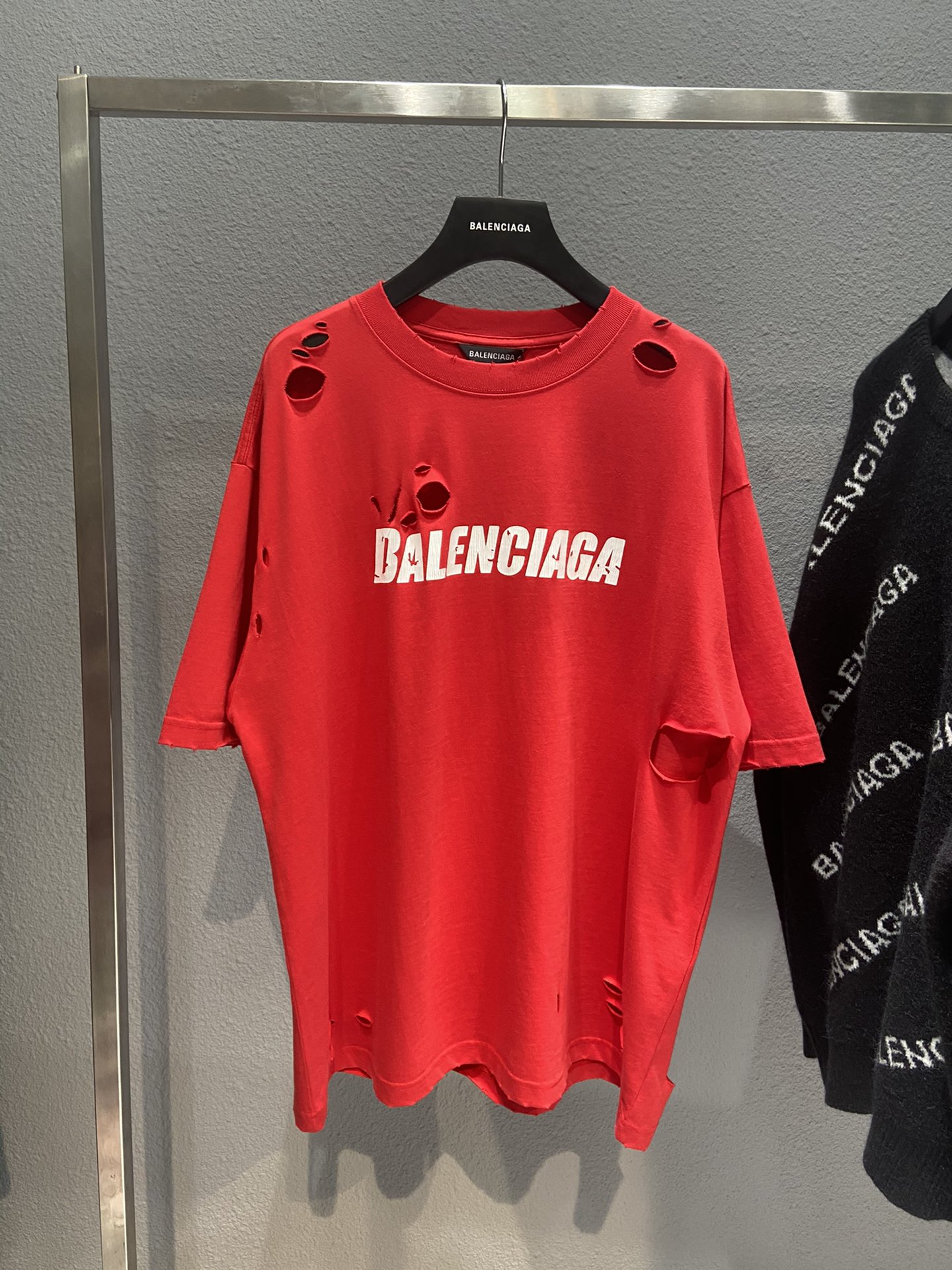 Balenciaga T-Shirt Destroyed Flatground