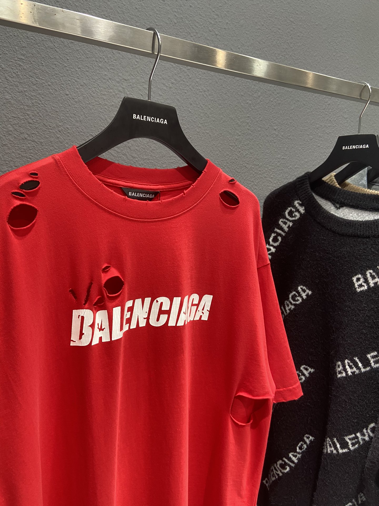 Balenciaga T-Shirt Destroyed Flatground