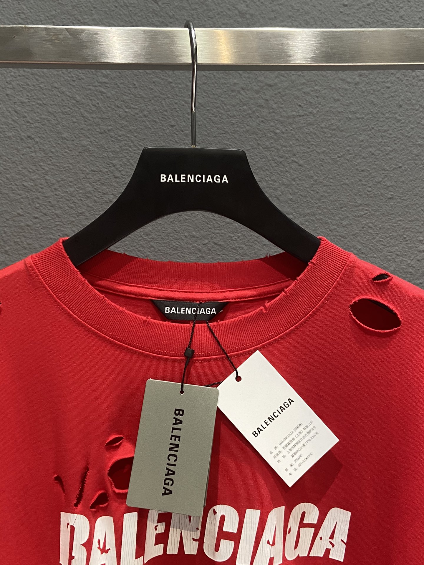 Balenciaga T-Shirt Destroyed Flatground