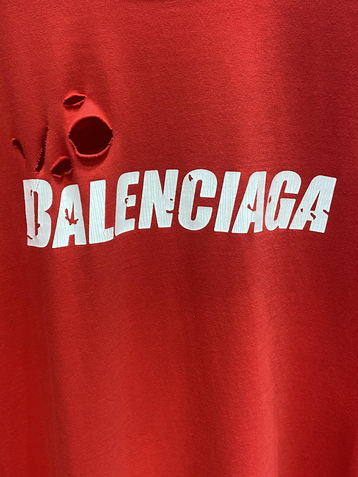 Balenciaga T-Shirt Destroyed Flatground