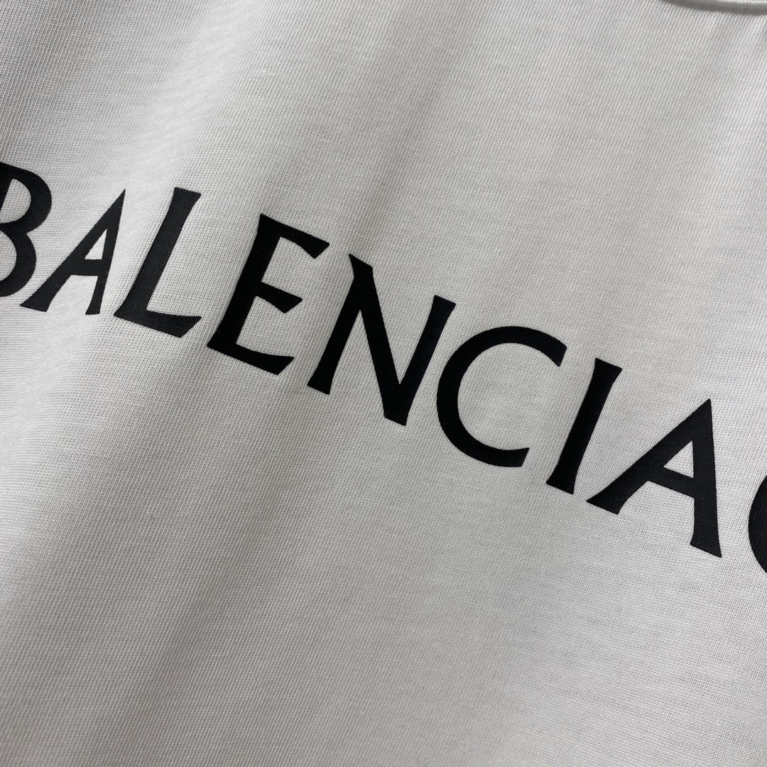 Balenciaga T-Shirt Big Logo in White