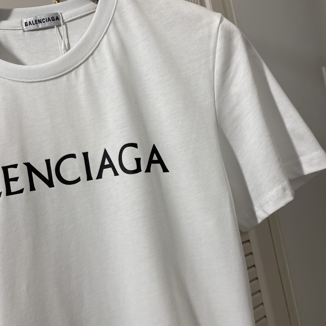 Balenciaga T-Shirt Big Logo in White