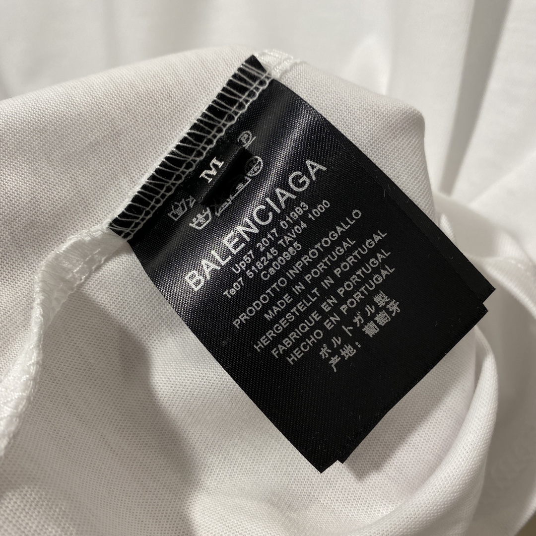 Balenciaga T-Shirt Big Logo in White