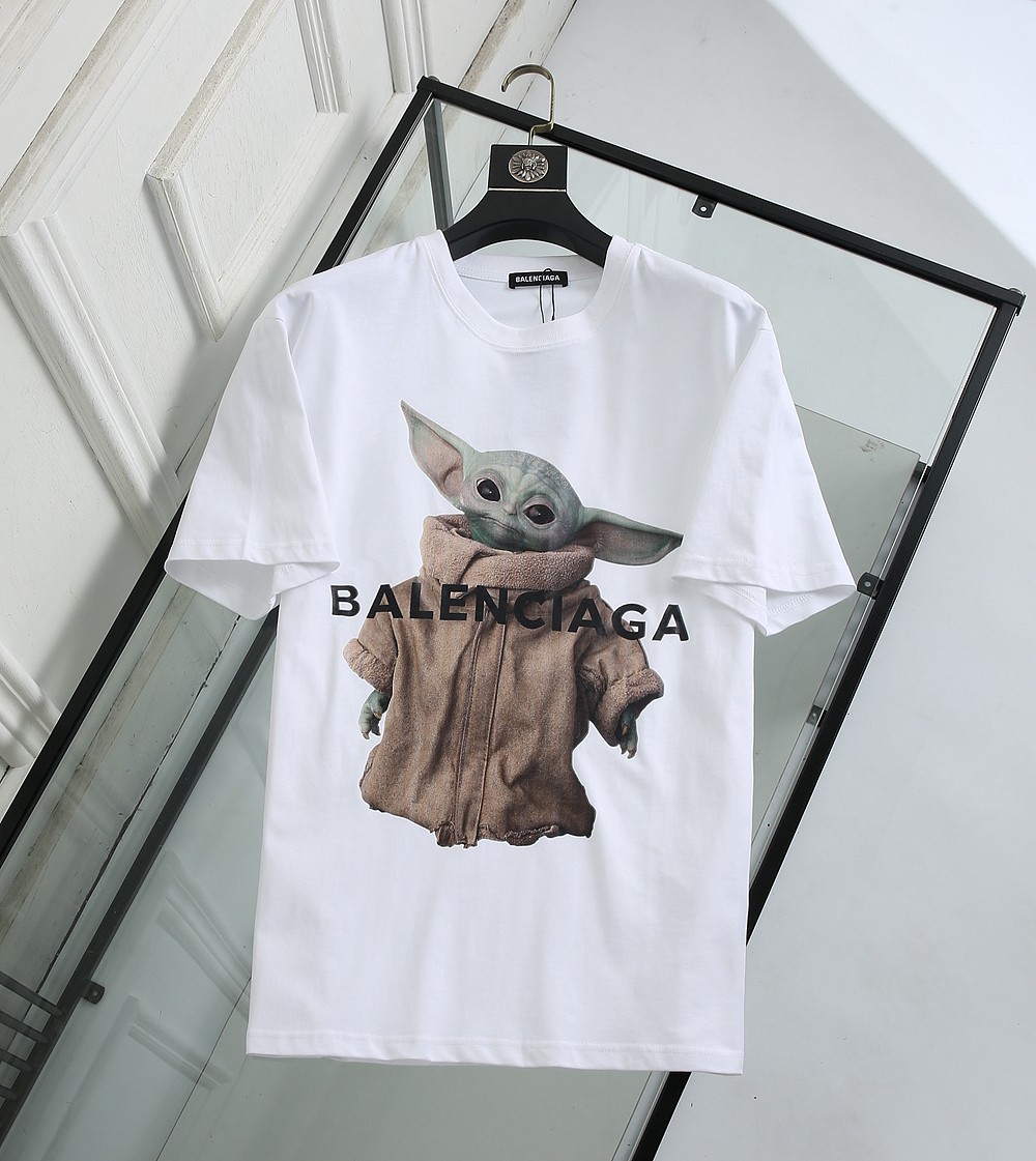 Balenciaga T-Shirt Alien Chest in White