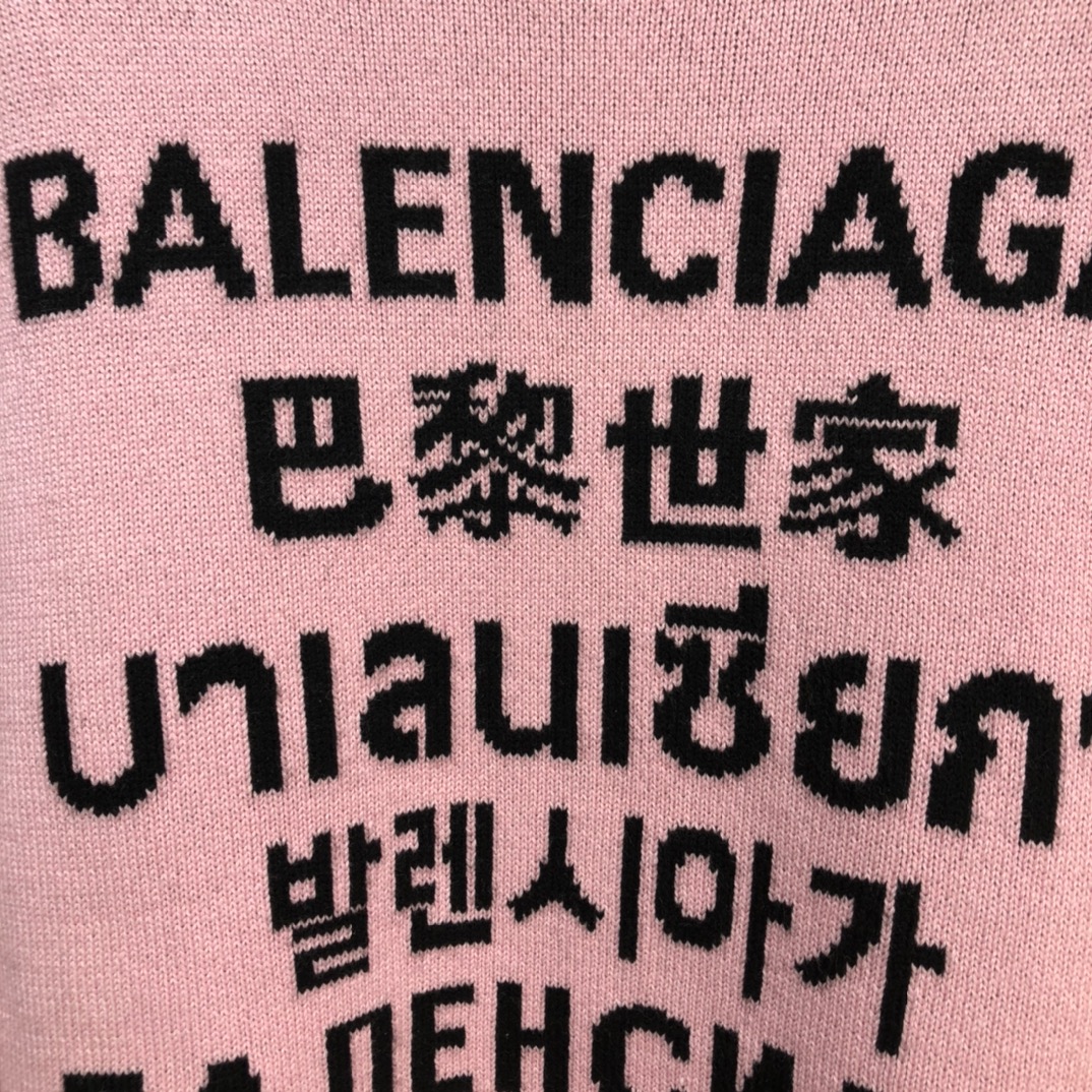 Balenciaga Sweatshirt Dry Cleaning Boxy in Pink