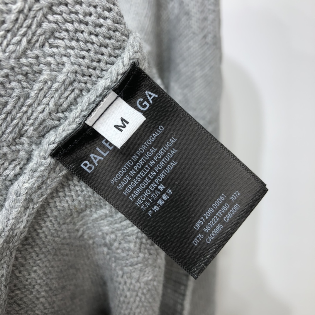 Balenciaga Sweatshirt Cotton in Gray