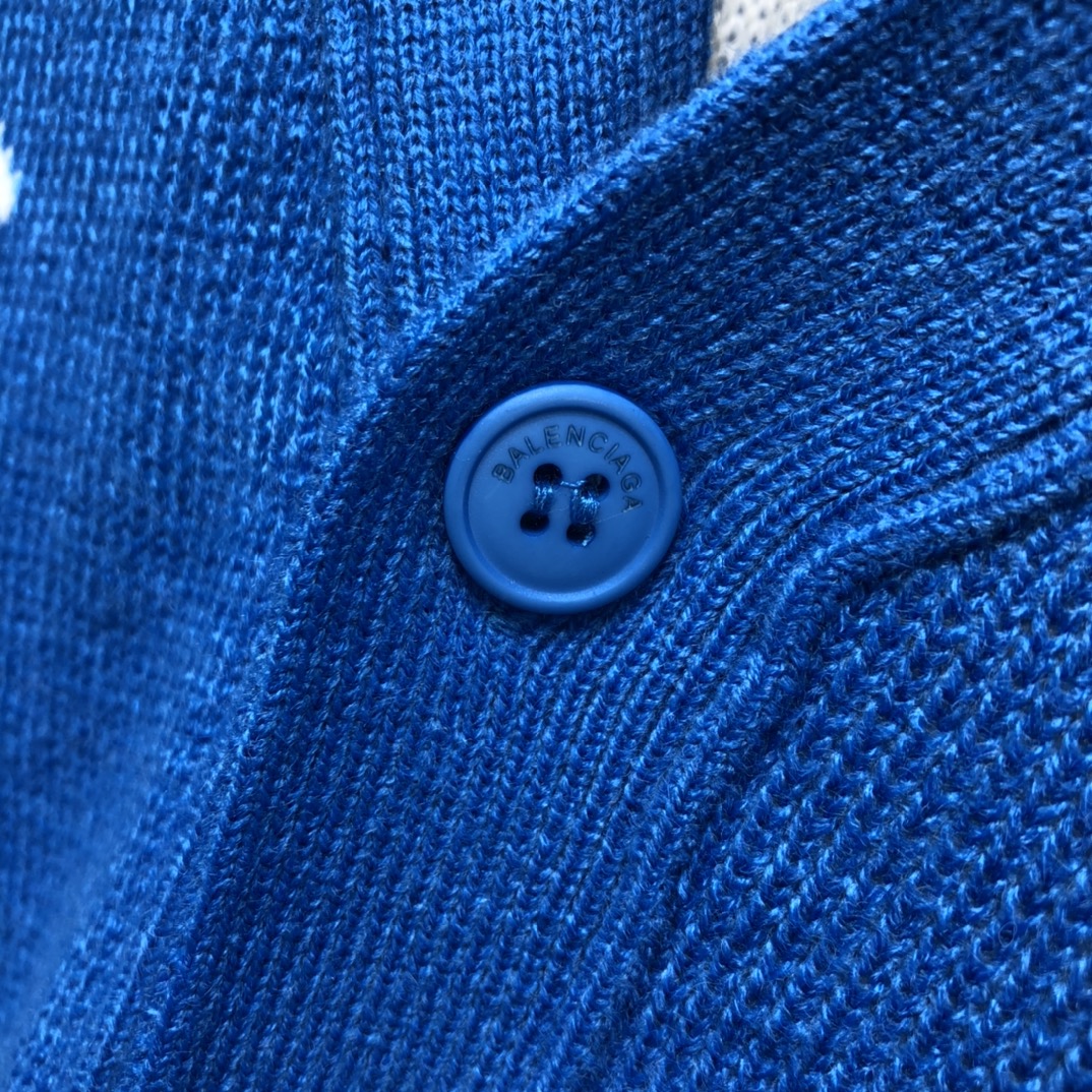 Balenciaga Sweatshirt Cardigan in Blue