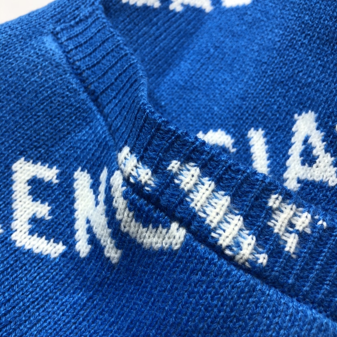 Balenciaga Sweatshirt Cardigan in Blue