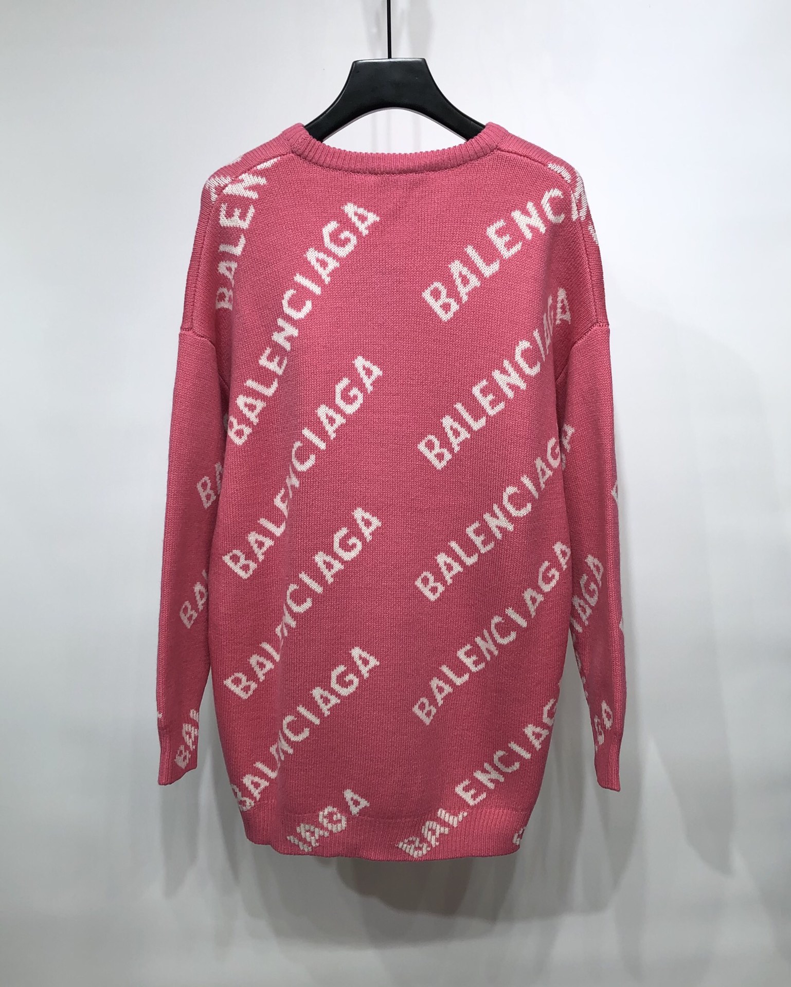 Balenciaga Sweatshirt Allover Logo in Pink