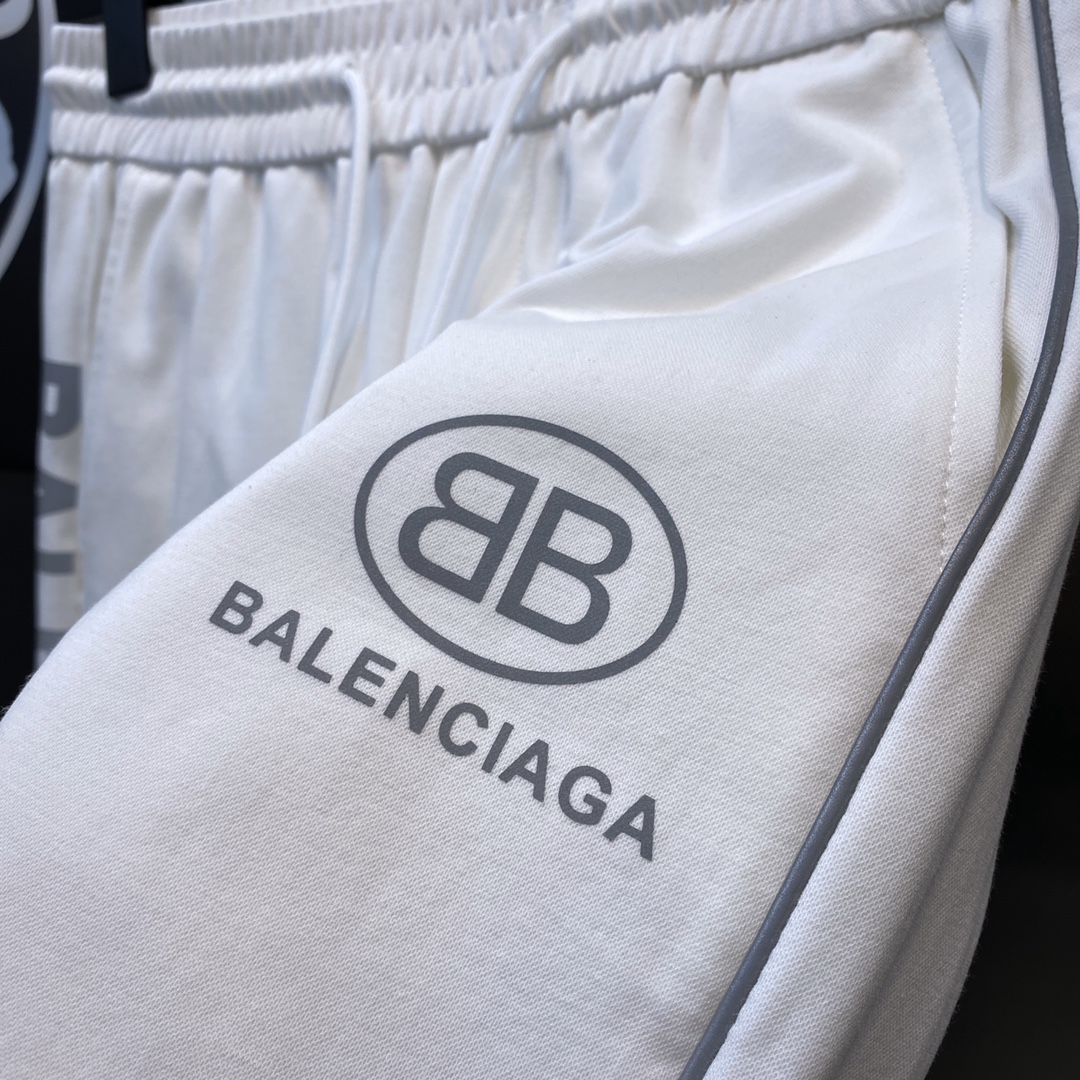 Balenciaga Shorts Sporty B Tracksuit in White