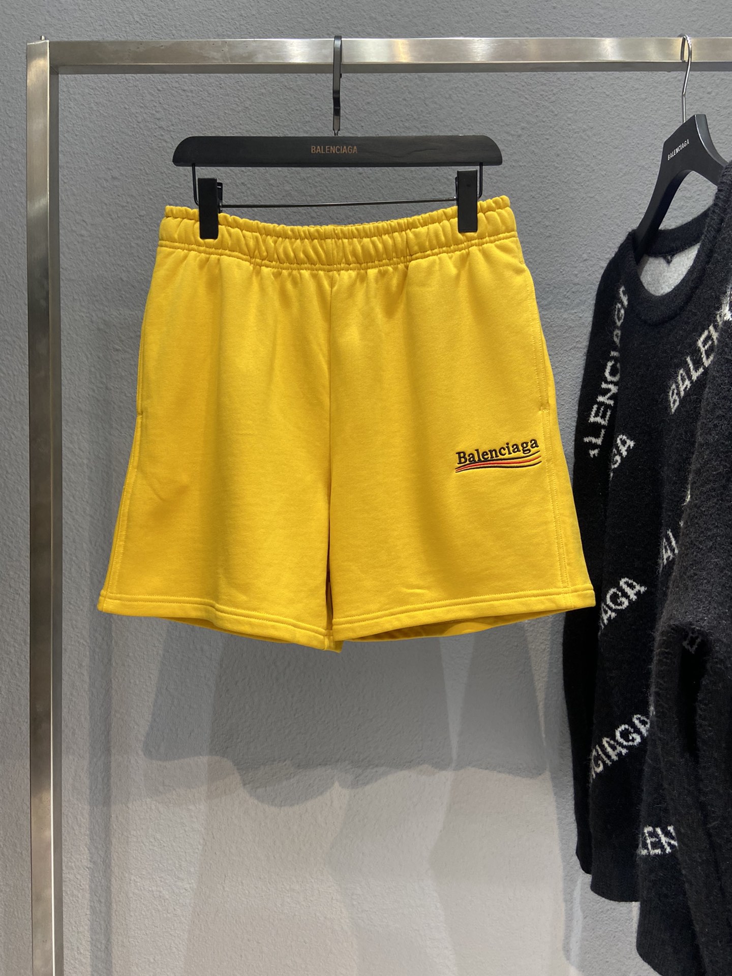 Balenciaga Shorts Cotton in Yellow