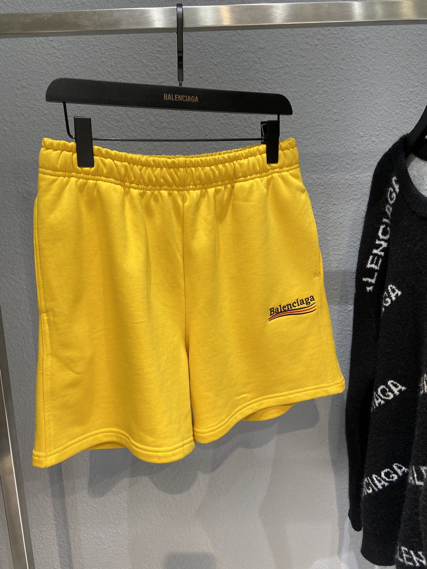 Balenciaga Shorts Cotton in Yellow