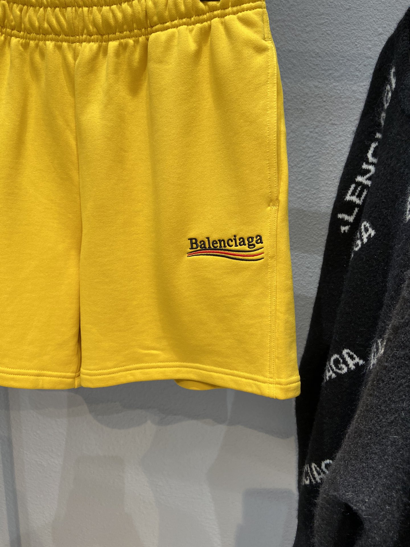 Balenciaga Shorts Cotton in Yellow
