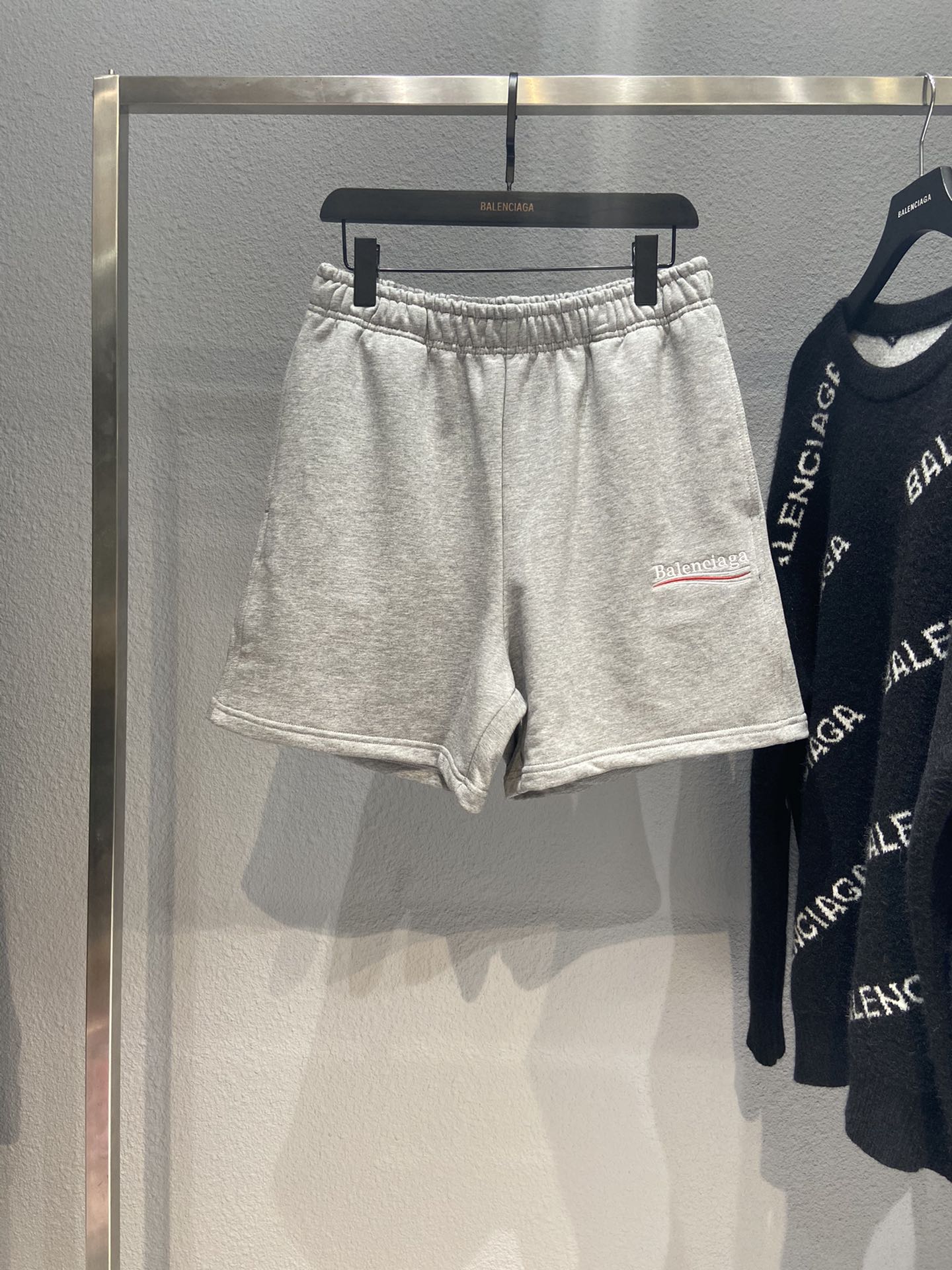 Balenciaga Shorts Cotton in Gray