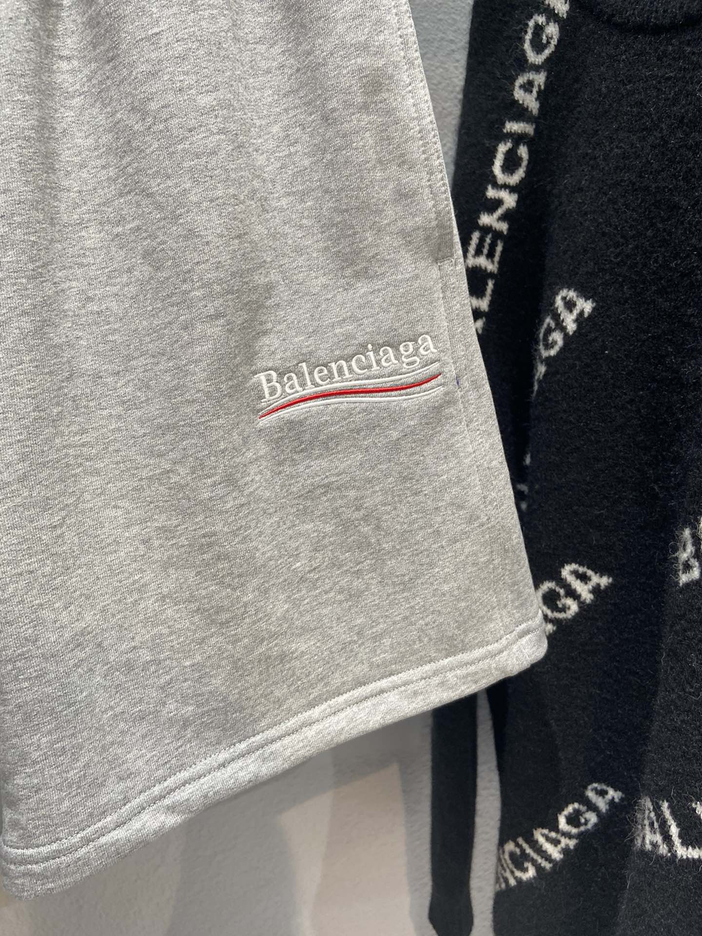 Balenciaga Shorts Cotton in Gray