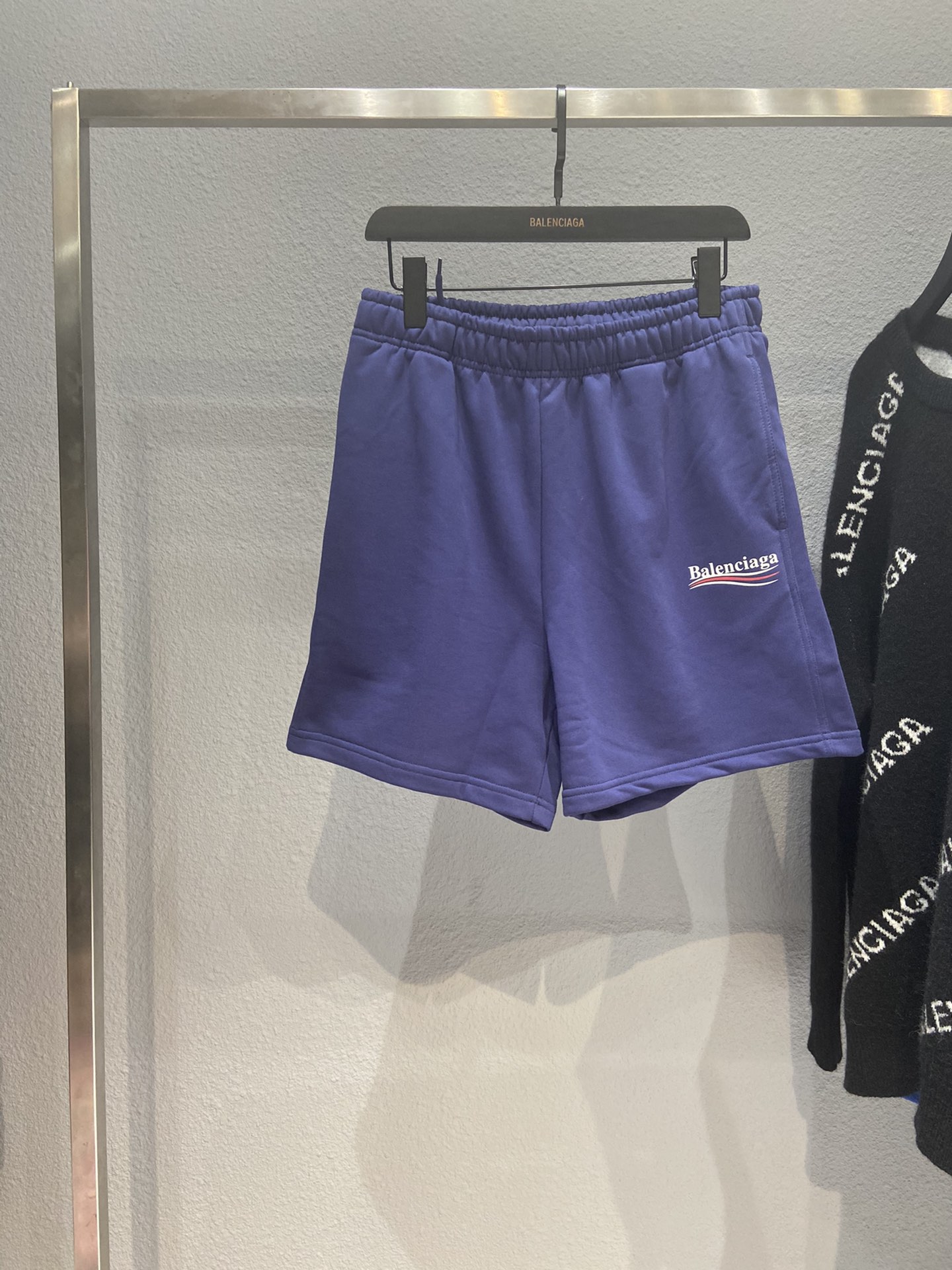 Balenciaga Shorts Cotton in Blue