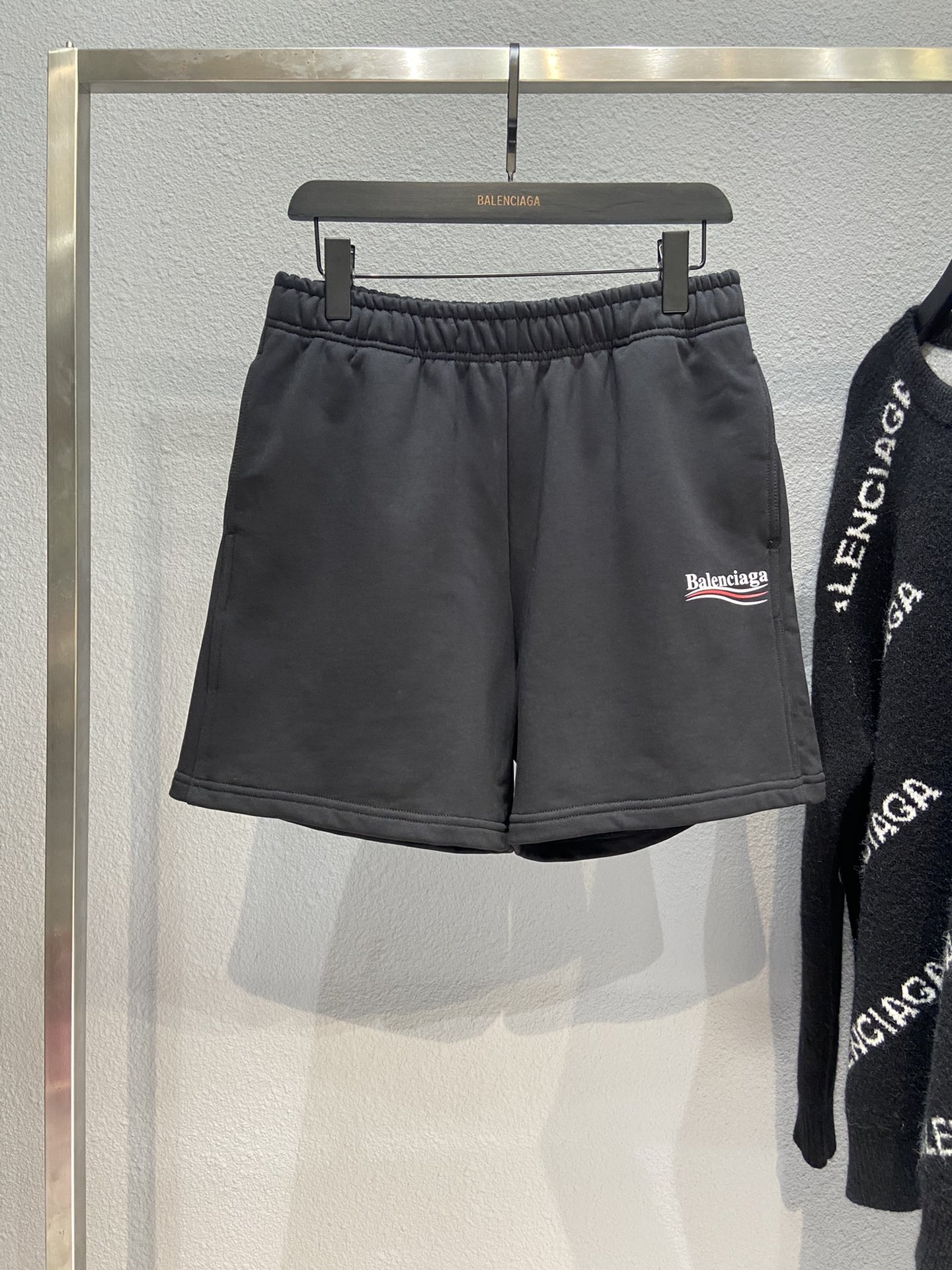 Balenciaga Shorts Cotton in Black