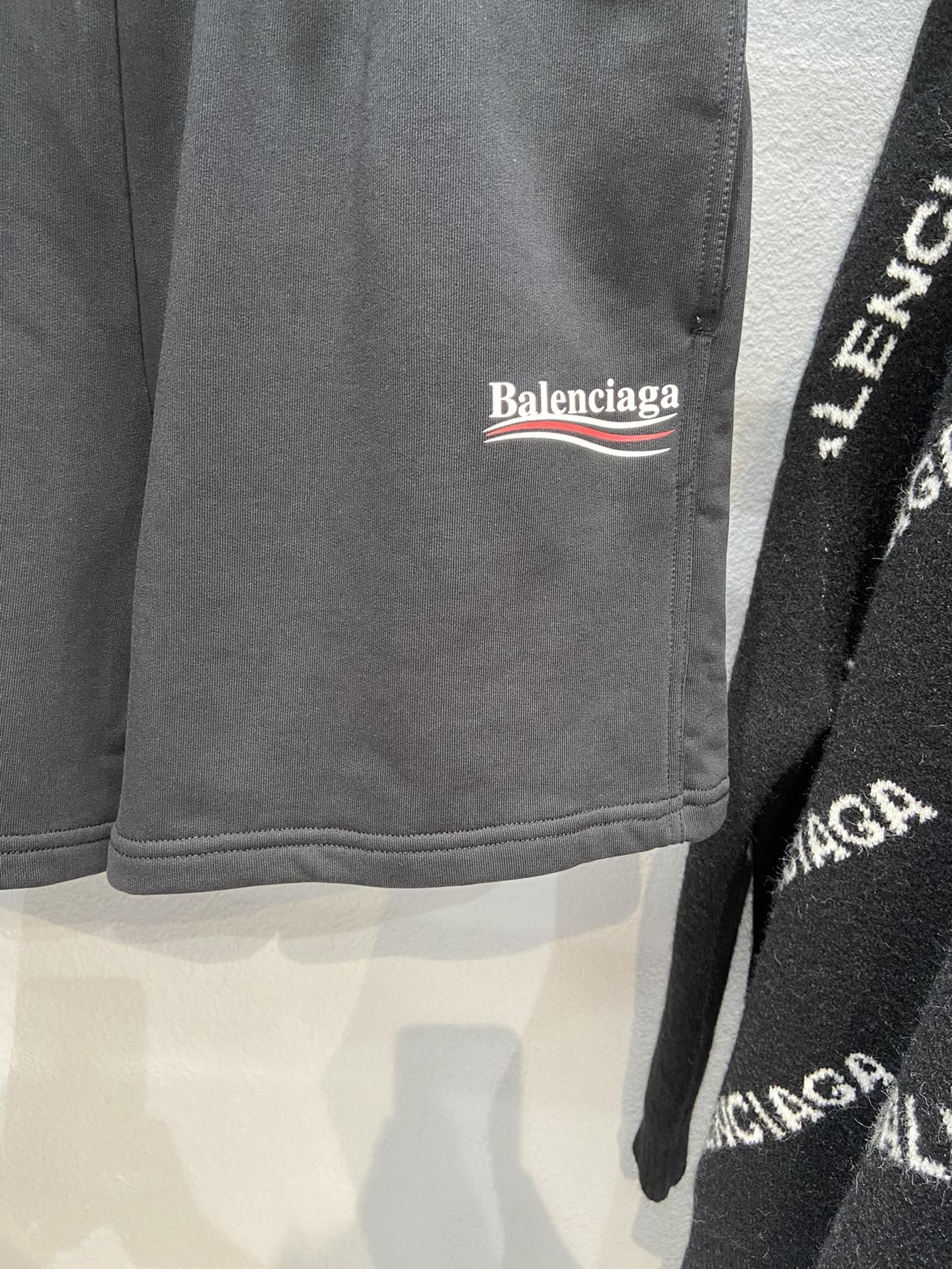 Balenciaga Shorts Cotton in Black