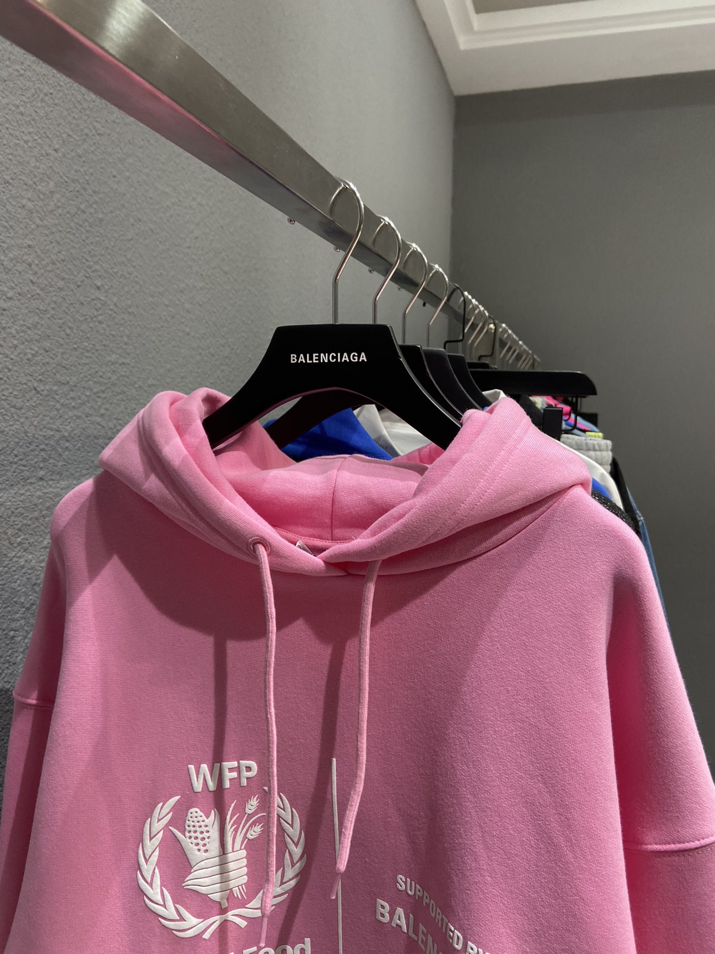 Balenciaga Hoodie WFP Medium Fit Hoodie in Beige 