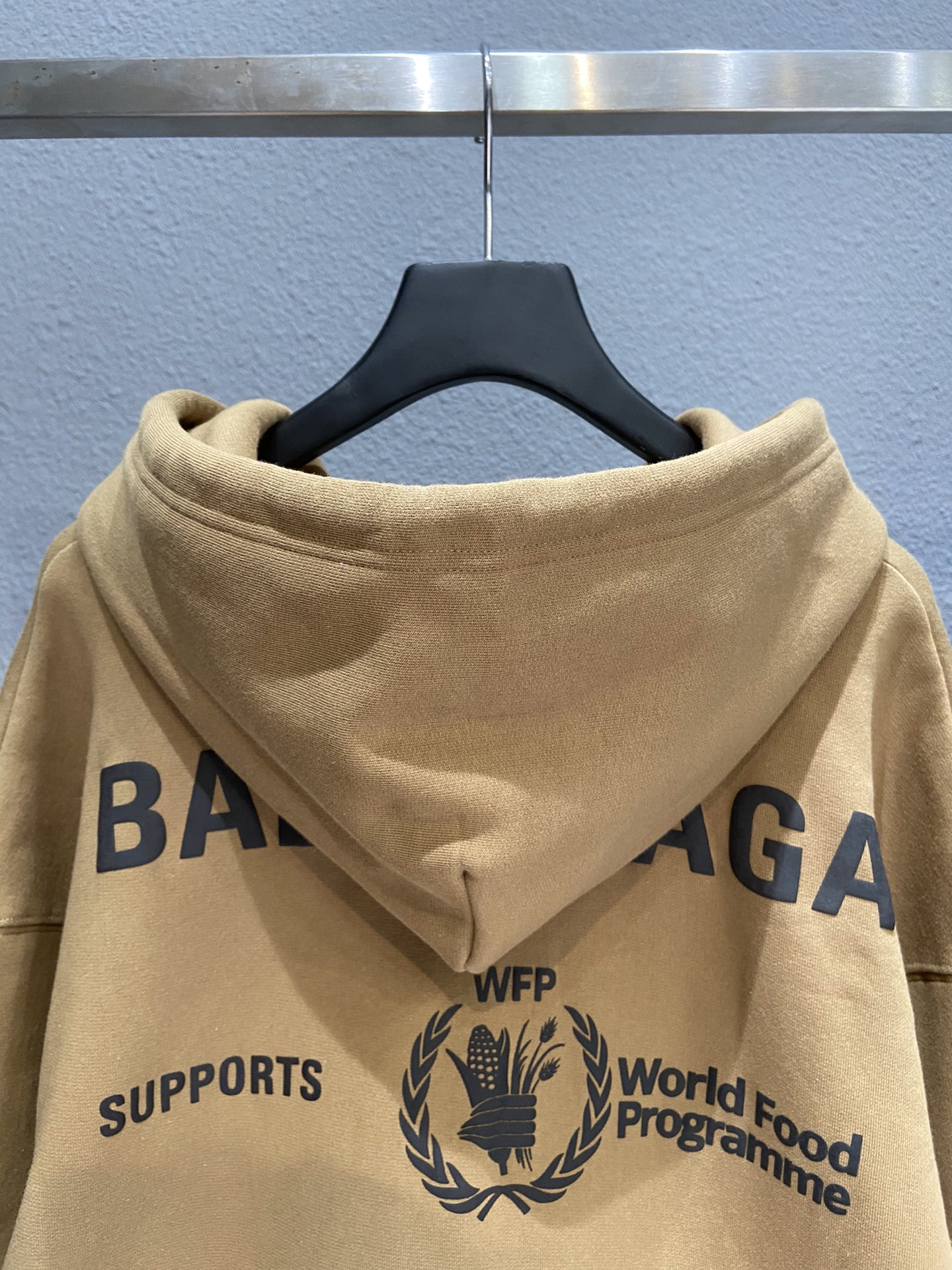 Balenciaga Hoodie WFP Medium Fit Hoodie in Beige 